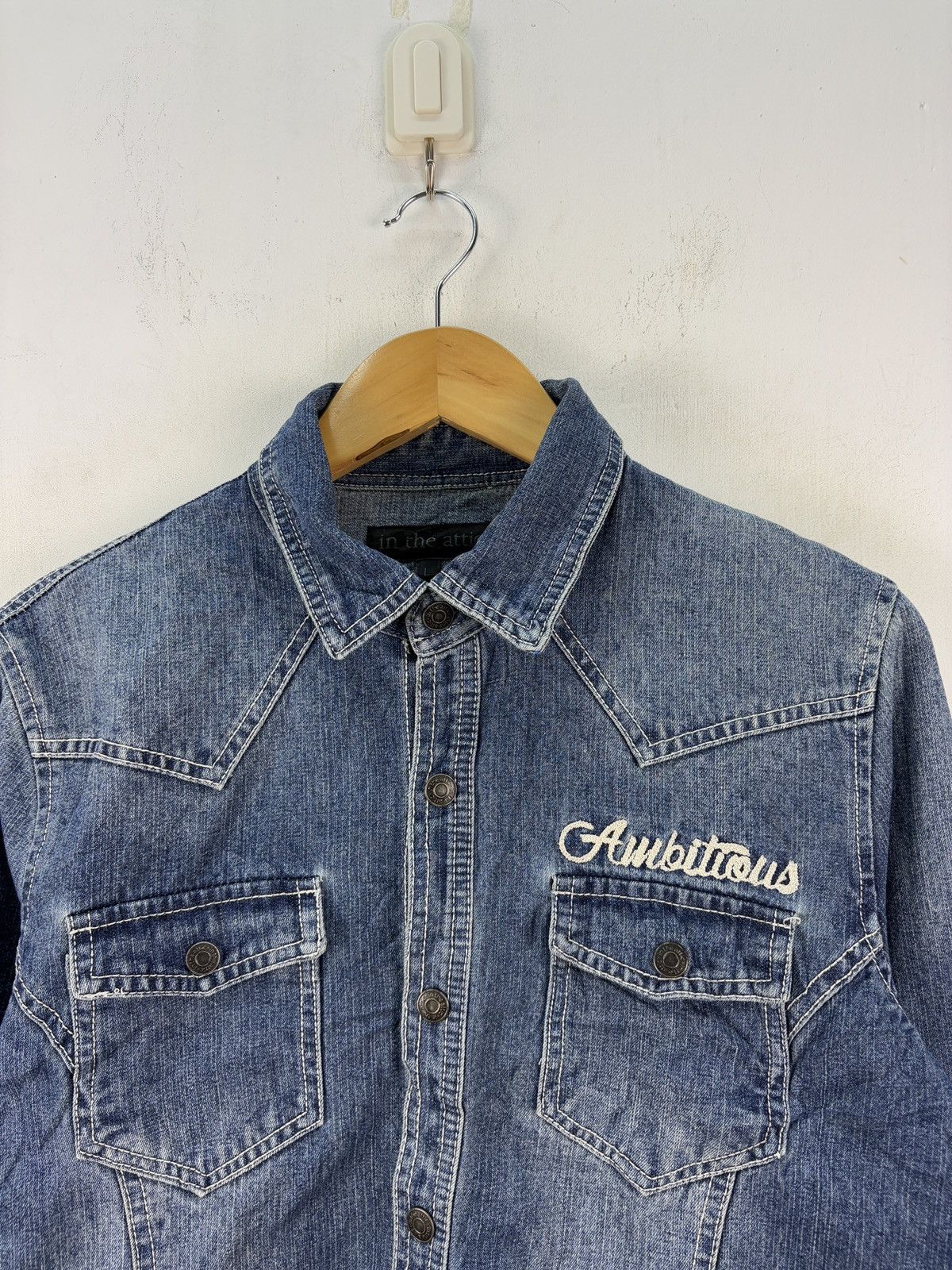 In The Attic Vintage In The Attic Denim Jacket Chambray fits M Size US M / EU 48-50 / 2 - 5 Thumbnail