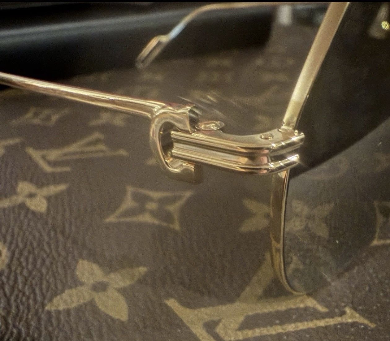 Cartier Cartier gold aviator sunglasses, CT0110S, Authentic With Box Size ONE SIZE - 5 Thumbnail