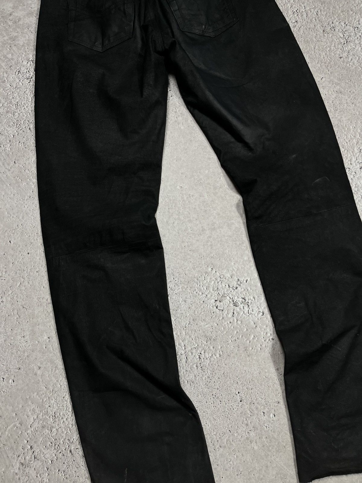 Leather Black Real Leather Pants Vintage Size 36 Size US 36 / EU 52 - 14 Thumbnail