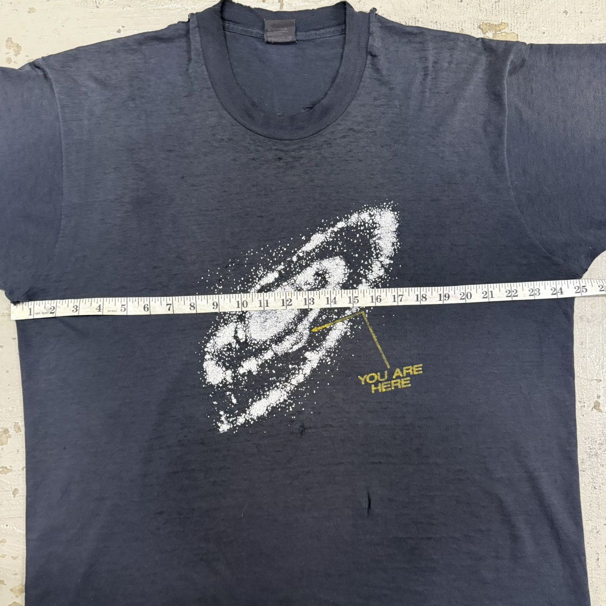 Vintage Vintage 90s Distressed Thrashed You Are Here Galactic Tee Size US XXL / EU 58 / 5 - 10 Thumbnail