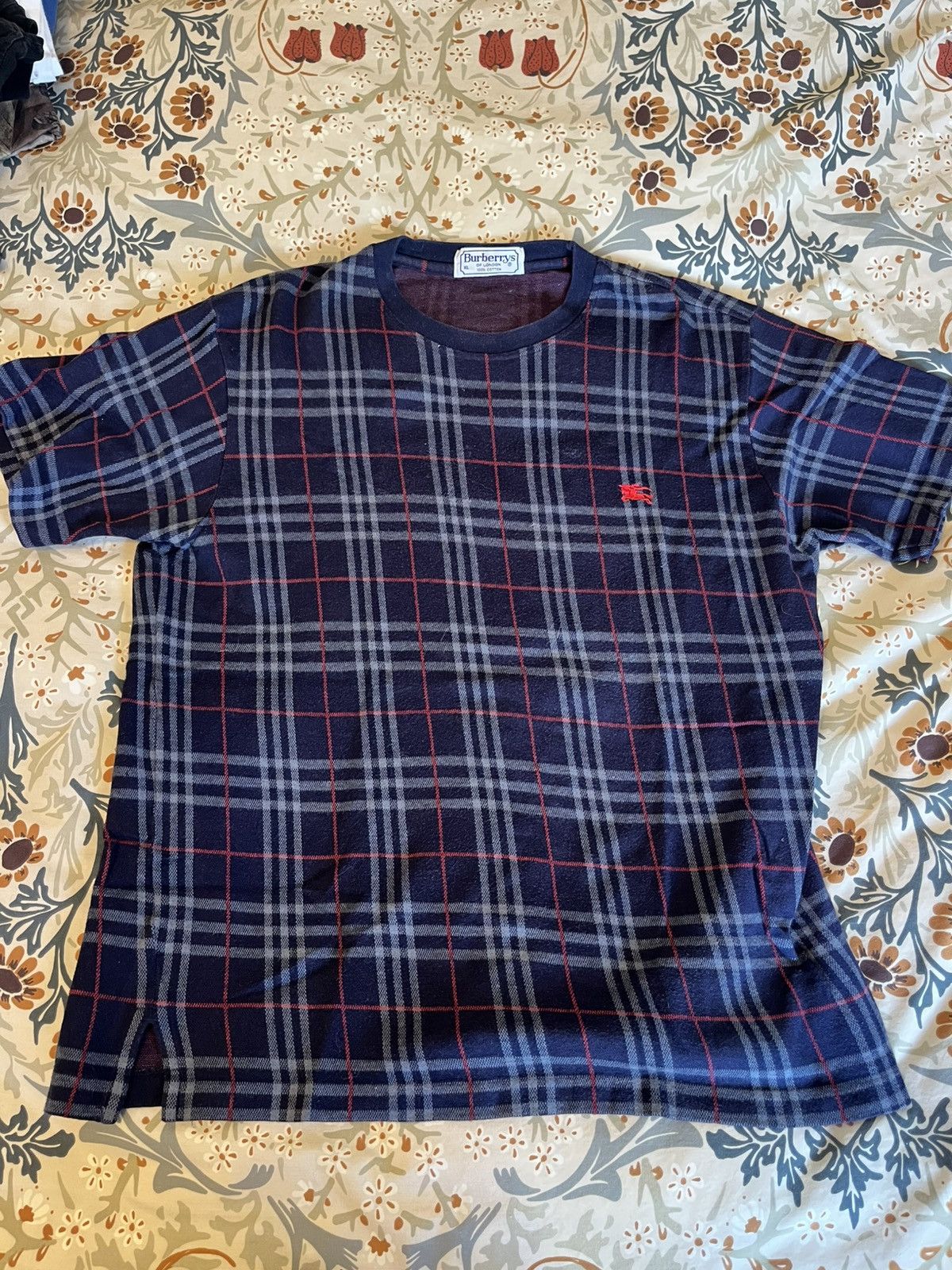 Burberry Vintage Burberry single stitch t-shirt Size US XL / EU 56 / 4 - 1 Thumbnail
