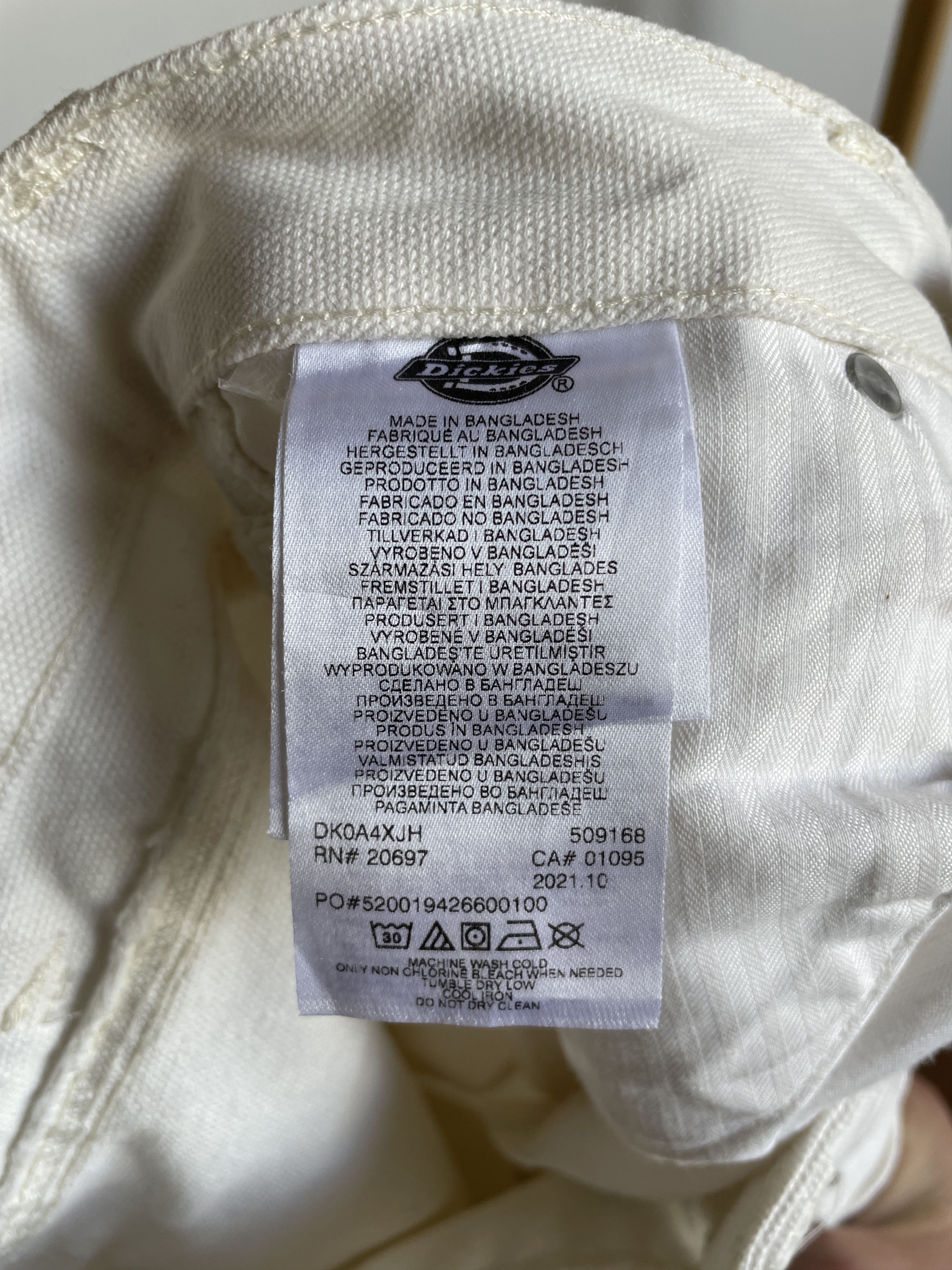 Dickies Dickies Canvas White Carpenter Work Pants Size 28 Size US 28 / EU 44 - 8 Thumbnail