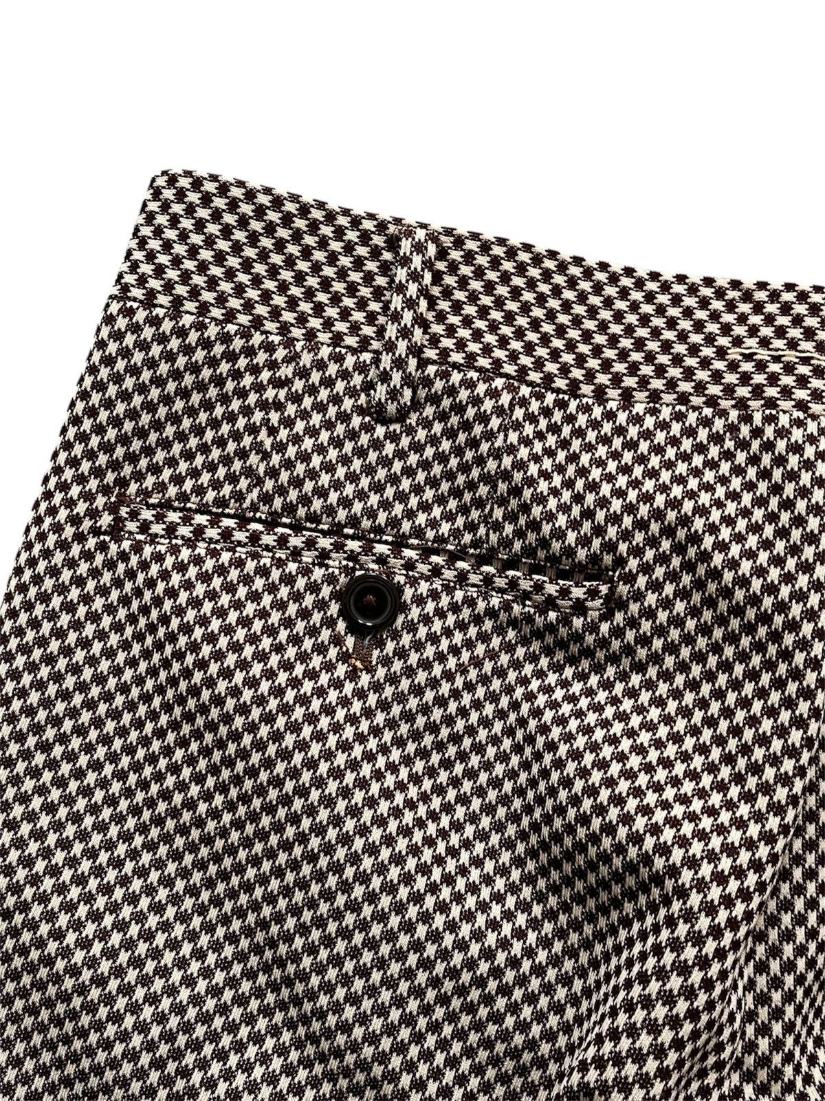 Vintage 1980 Japanese Tailoring Houndstooth Flared Slack Harnden Size US 32 / EU 48 - 5 Thumbnail