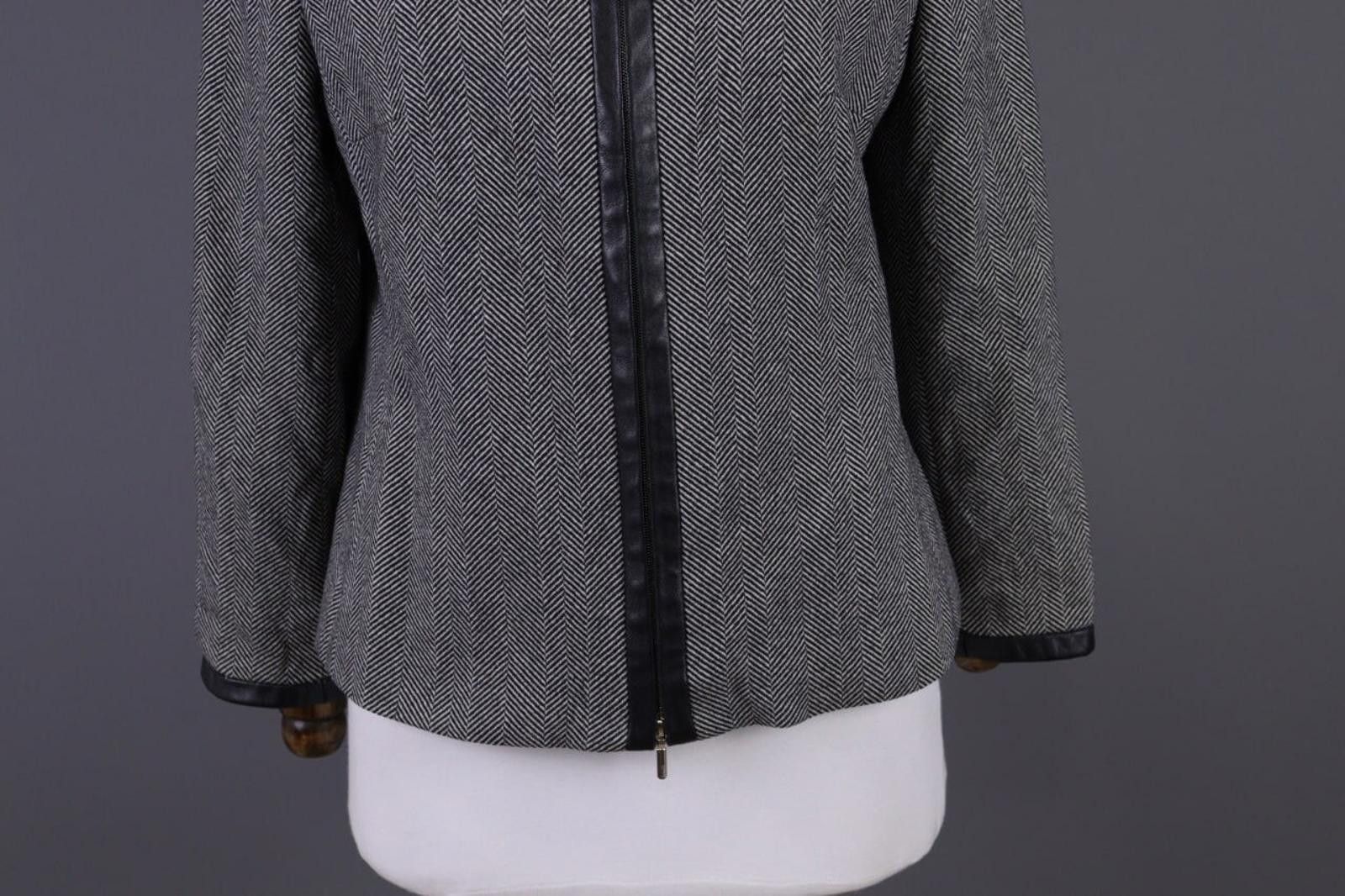 Polo Ralph Lauren Laurel by Escada Gray Full Zip Designer Jacket Size 40 / M Size M / US 6-8 / IT 42-44 - 2 Thumbnail