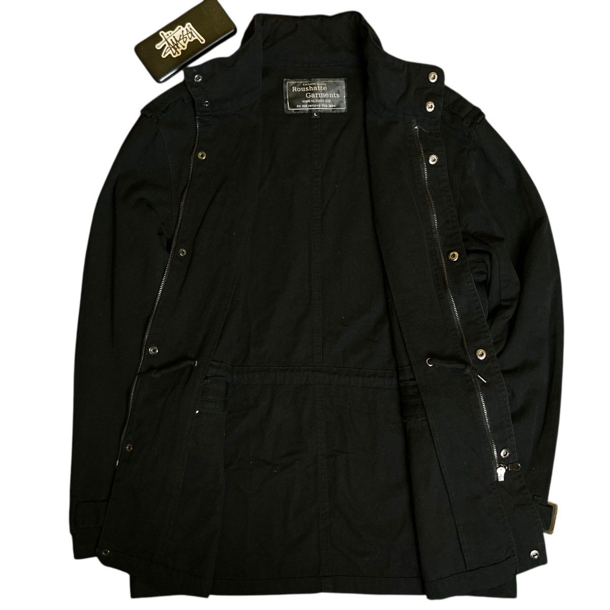 If Six Was Nine 🇯🇵 ROUSHATTE BONDAGE PUNK GOTHIC BUTTON UP FULL ZIP JACKET Size US L / EU 52-54 / 3 - 3 Thumbnail