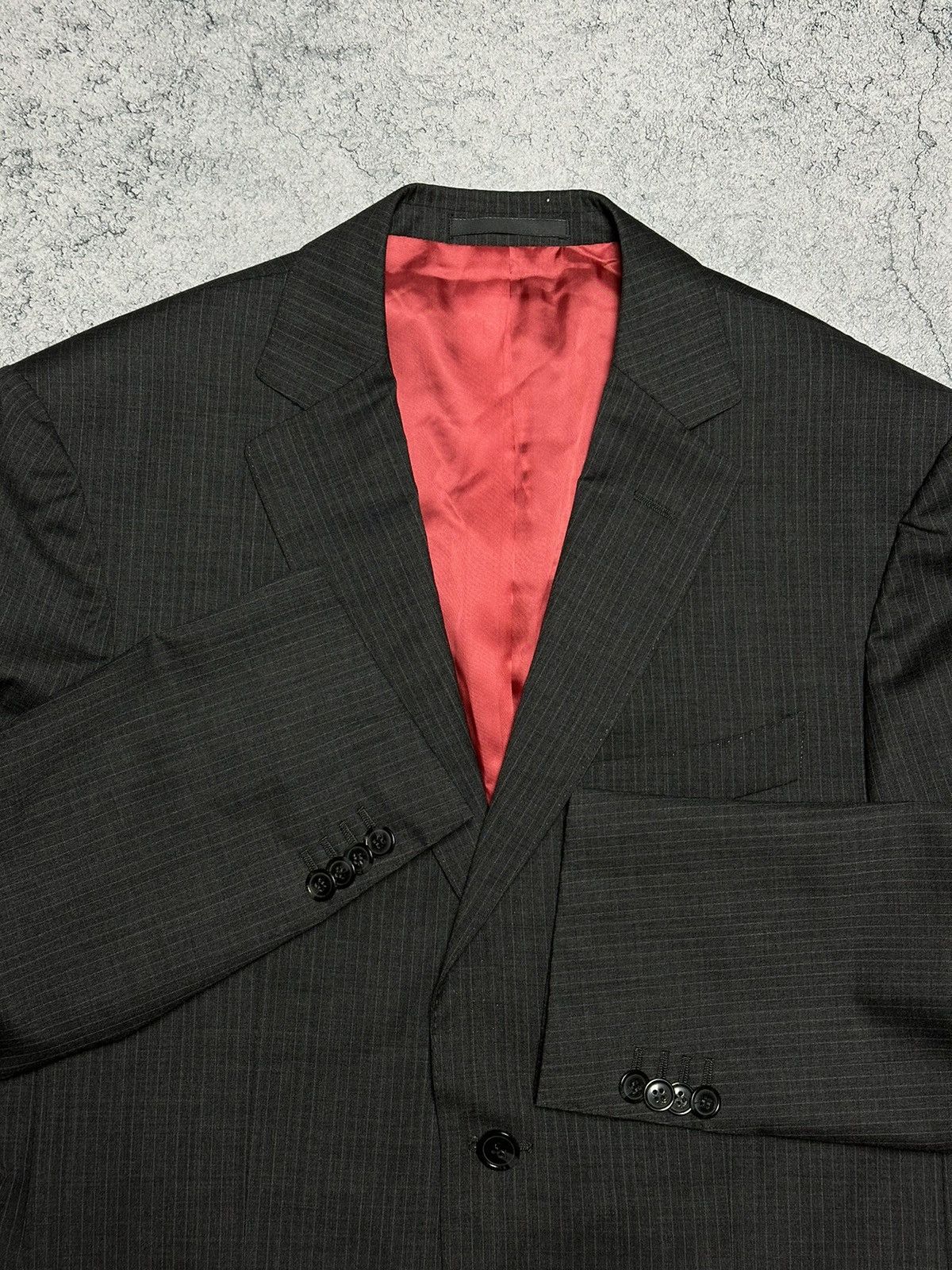 Suitsupply Suitsupply Gray Super 110's pure wool Striped Blazer Jacket Size 38R - 4 Thumbnail