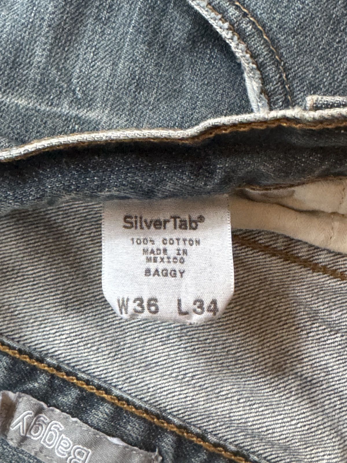 Levi's Vintage Levis SilverTab Baggy Jeans Size US 36 / EU 52 - 4 Thumbnail