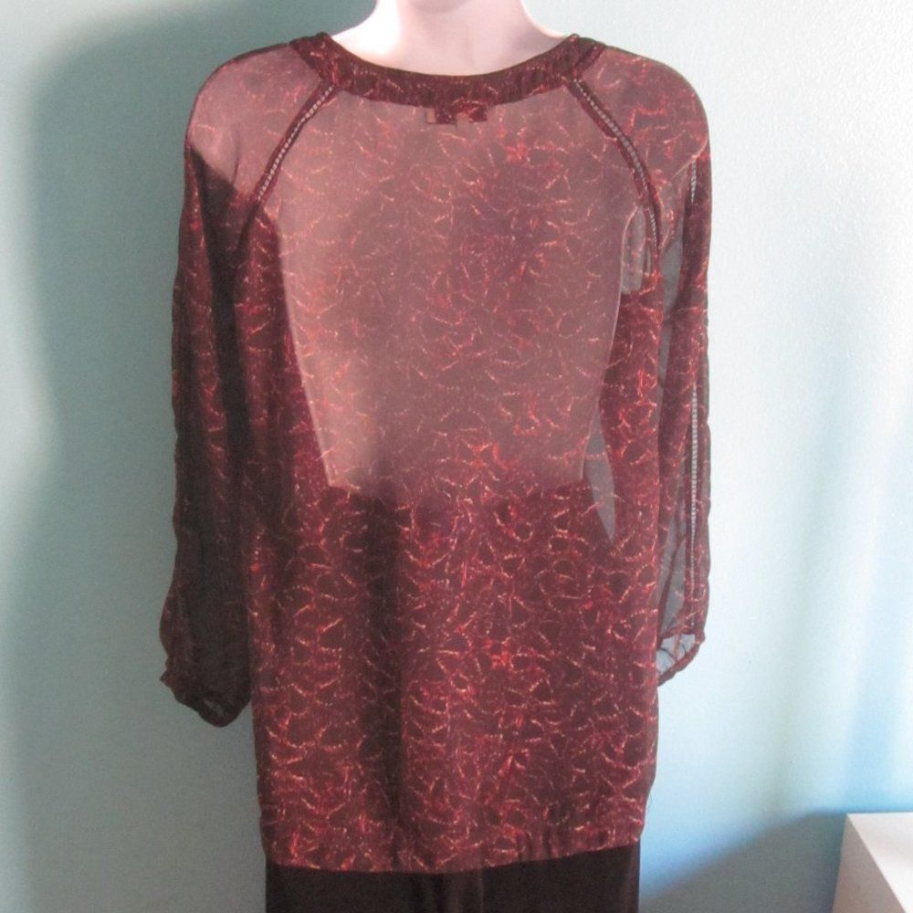 Iro I. R. O. Sheer Blouse with Leather Tie 36 / S Size S / US 4 / IT 40 - 6 Thumbnail