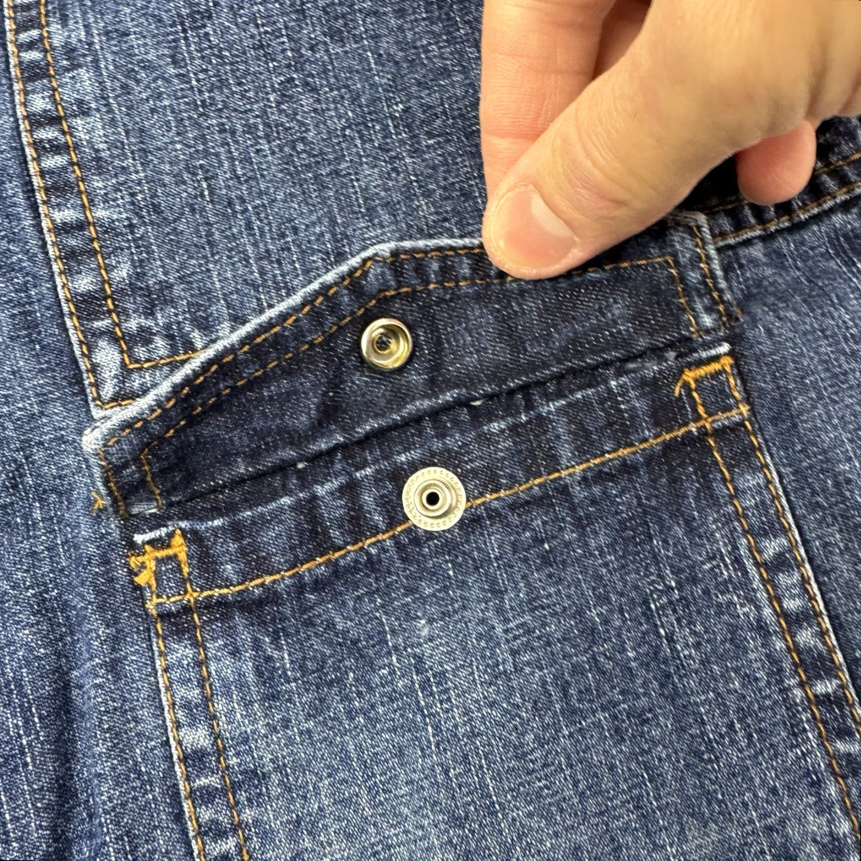 Vintage VINTAGE Arizona Jeans Company Jeans Womens 16 1/2 Plus Blue Hipster 90s Y2K Flare Jeans Womens Plus Size 16 1/2 Blue Hipster 90s Y2K Flare Size 38" / US 16 / IT 52 - 5 Thumbnail