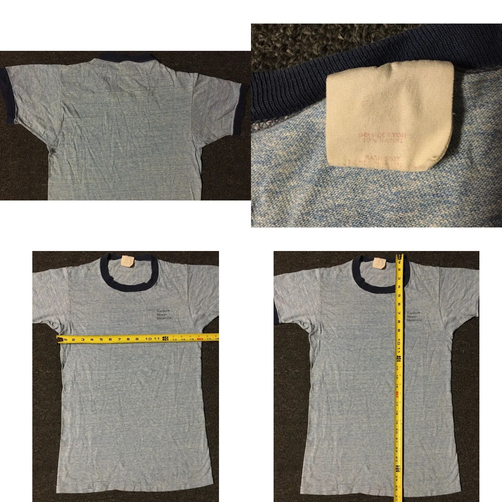 Vintage VINTAGE NIU Shirt S USA Track Grunge 70s 80s 90s College Football University Retro Graphic Tee Mens Blue Short Sleeve Crew Neck Single Stitch Size US S / EU 44-46 / 1 - 8 Thumbnail