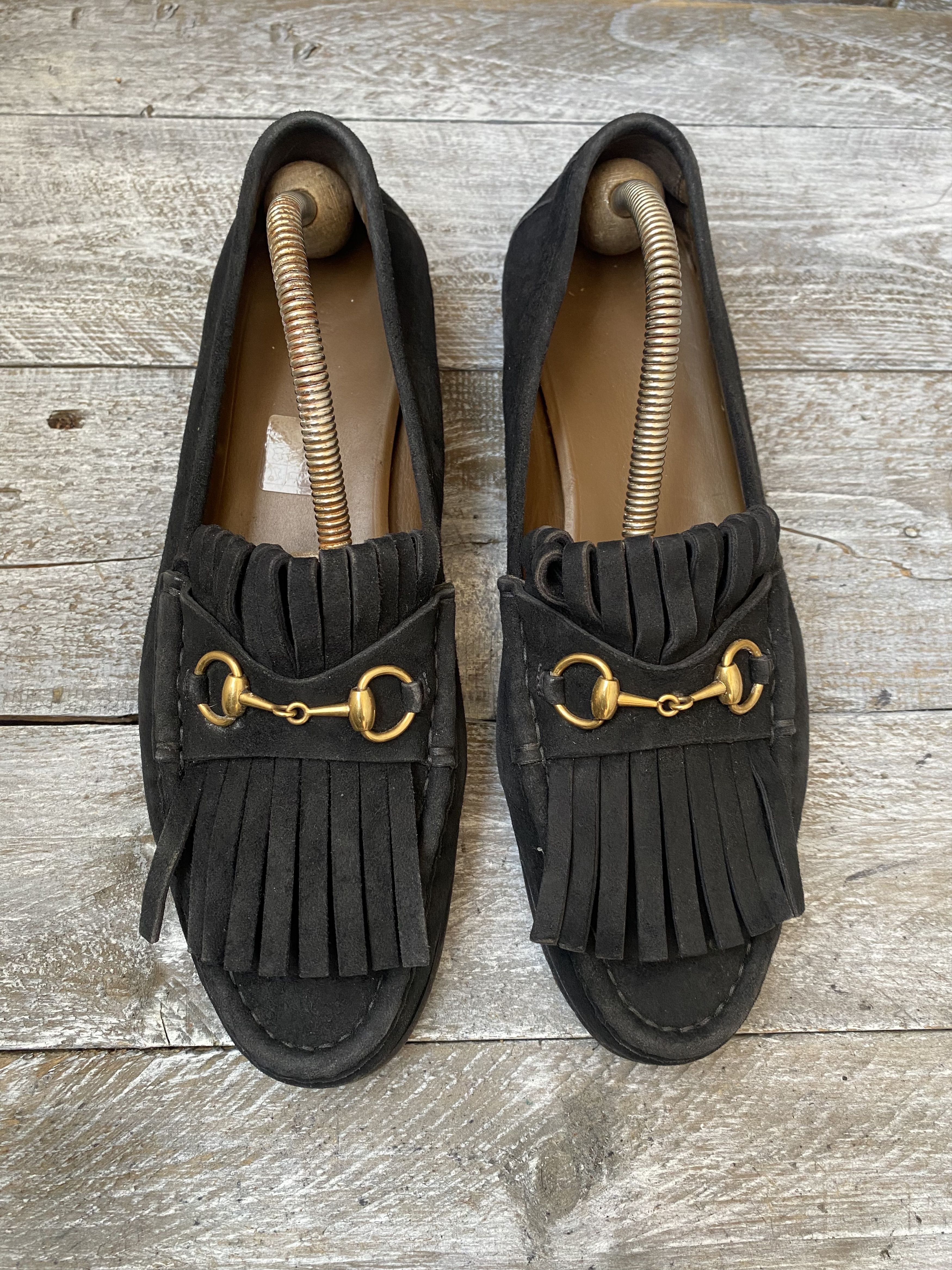 Designer × Gucci Gucci horsebit suede leather loafers sz 40 Size US 9.5 / IT 39.5 - 15 Thumbnail
