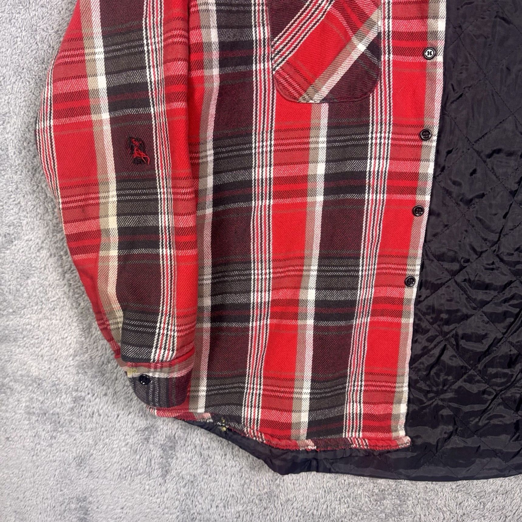 Vintage VINTAGE Five Brother Shirt Jacket Mens L Plaid Flannel Quilt Lined USA Made Java? Size US L / EU 52-54 / 3 - 2 Thumbnail