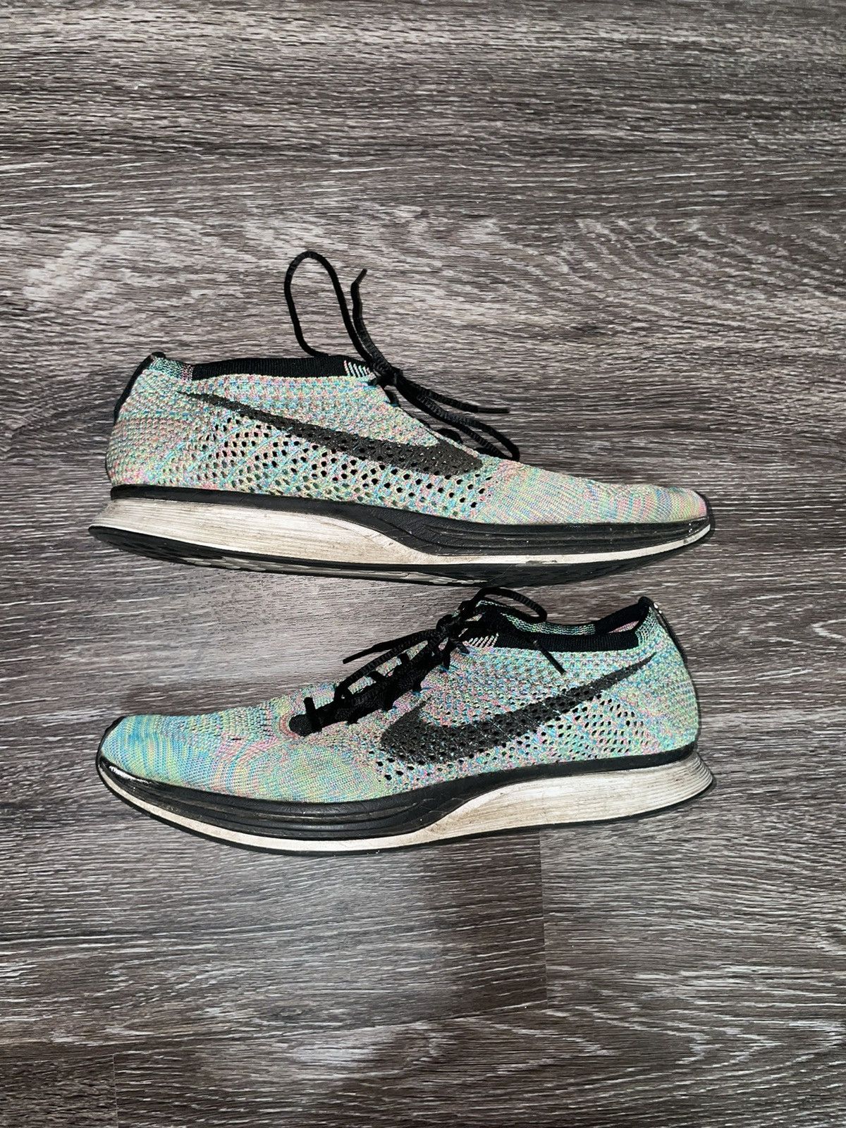 Nike Nike Flyknit Racer “Multicolor” Size US 11 / EU 44 - 2 Thumbnail