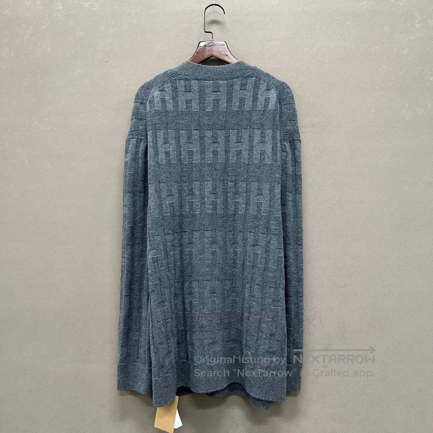 Hermes gray cashmere cardigan by hermes. Size M / US 6-8 / IT 42-44 - 2 Thumbnail