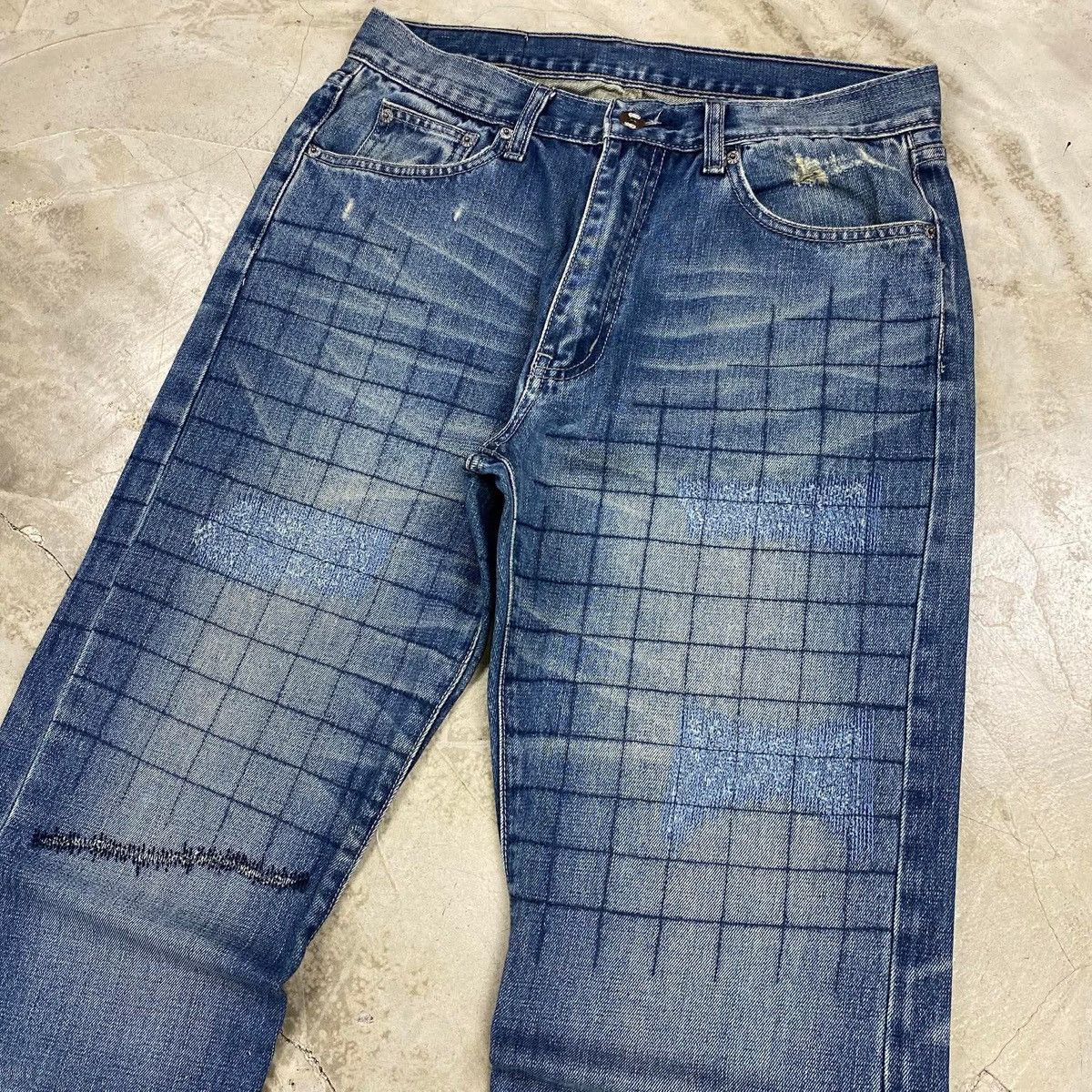 Neighborhood SS2013 Savage Patchwork Selvedge Denim Pants Size US 32 / EU 48 - 2 Thumbnail
