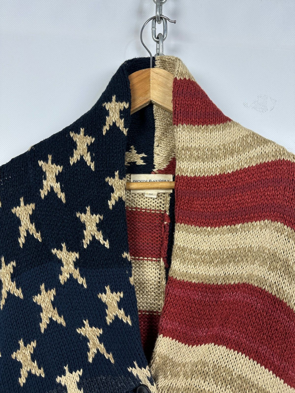 Denim & Supply Ralph Lauren Ralph Lauren Denim Supply USA Flag Knit Shawl Cardigan Size US M / EU 48-50 / 2 - 8 Thumbnail