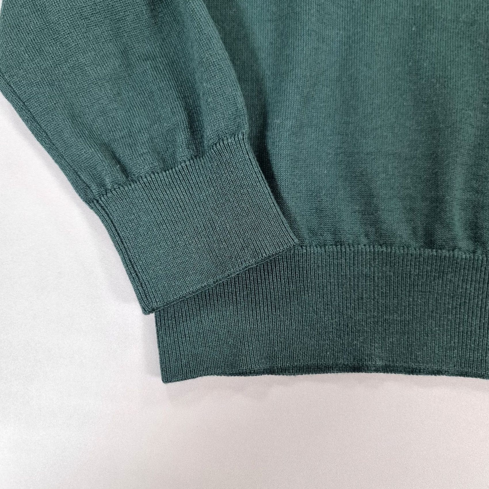 Lacoste Lacoste Jumper Green Small Regular Wool Knitted Pullover V-Neck Long Sleeve Machine Washable Mens Size US S / EU 44-46 / 1 - 6 Thumbnail