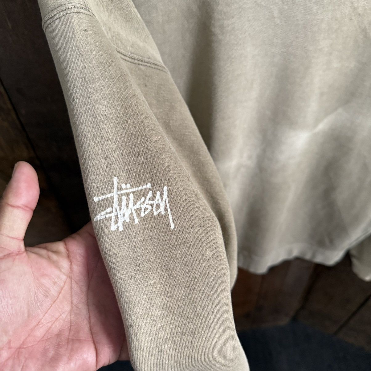 Stussy Vintage 90’s Stussy S Camo Crewneck sunfaded Size US L / EU 52-54 / 3 - 7 Thumbnail