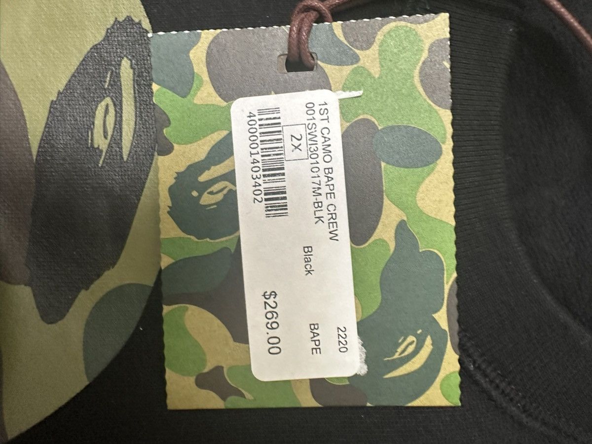 Bape 1st Camo Bape Crew Neck Size US XXL / EU 58 / 5 - 13 Thumbnail