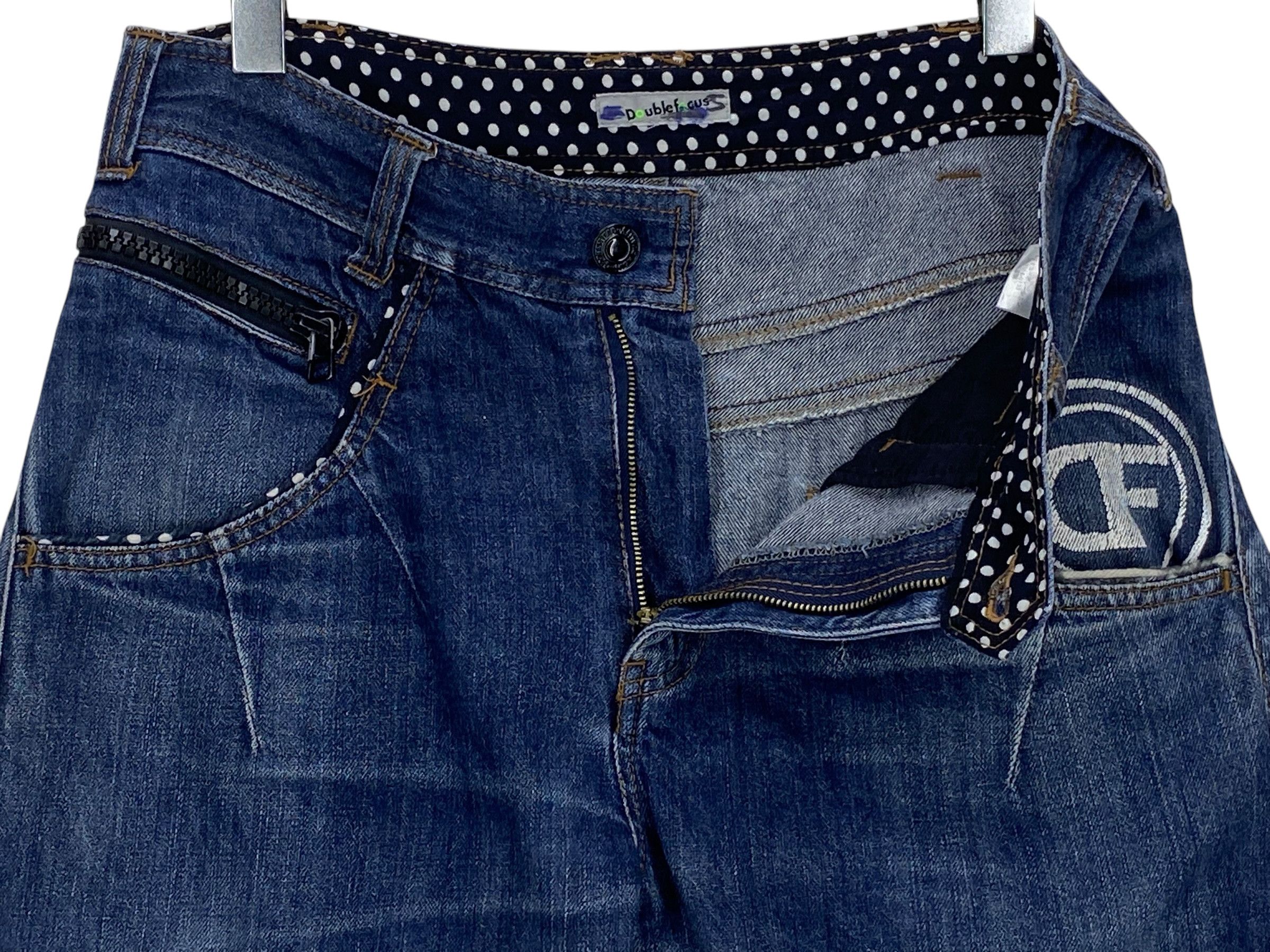 Japanese Brand Double Focus Handcrafted Light Wash Denim Size US 31 - 4 Thumbnail