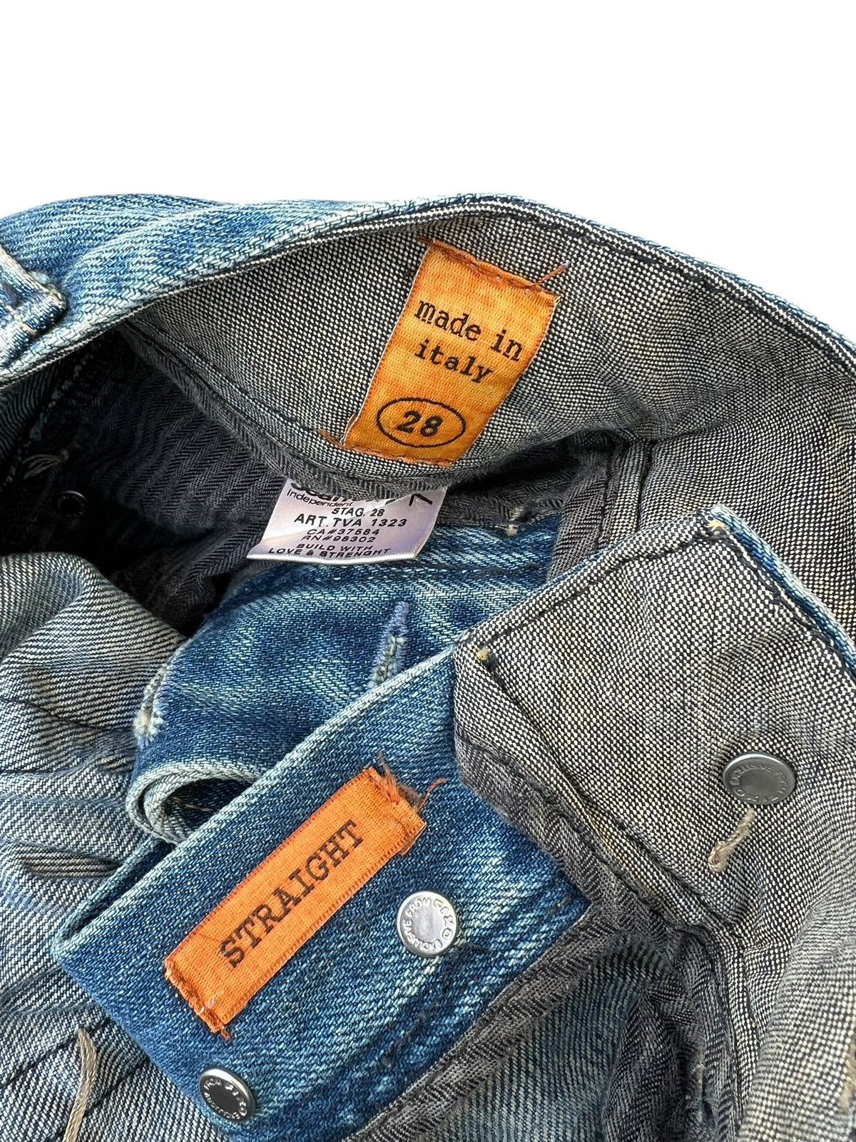 Vintage Mud Wash Dirty Denim Vintage Seal Kay Rips Distress Jeans Size US 28 / EU 44 - 24 Thumbnail