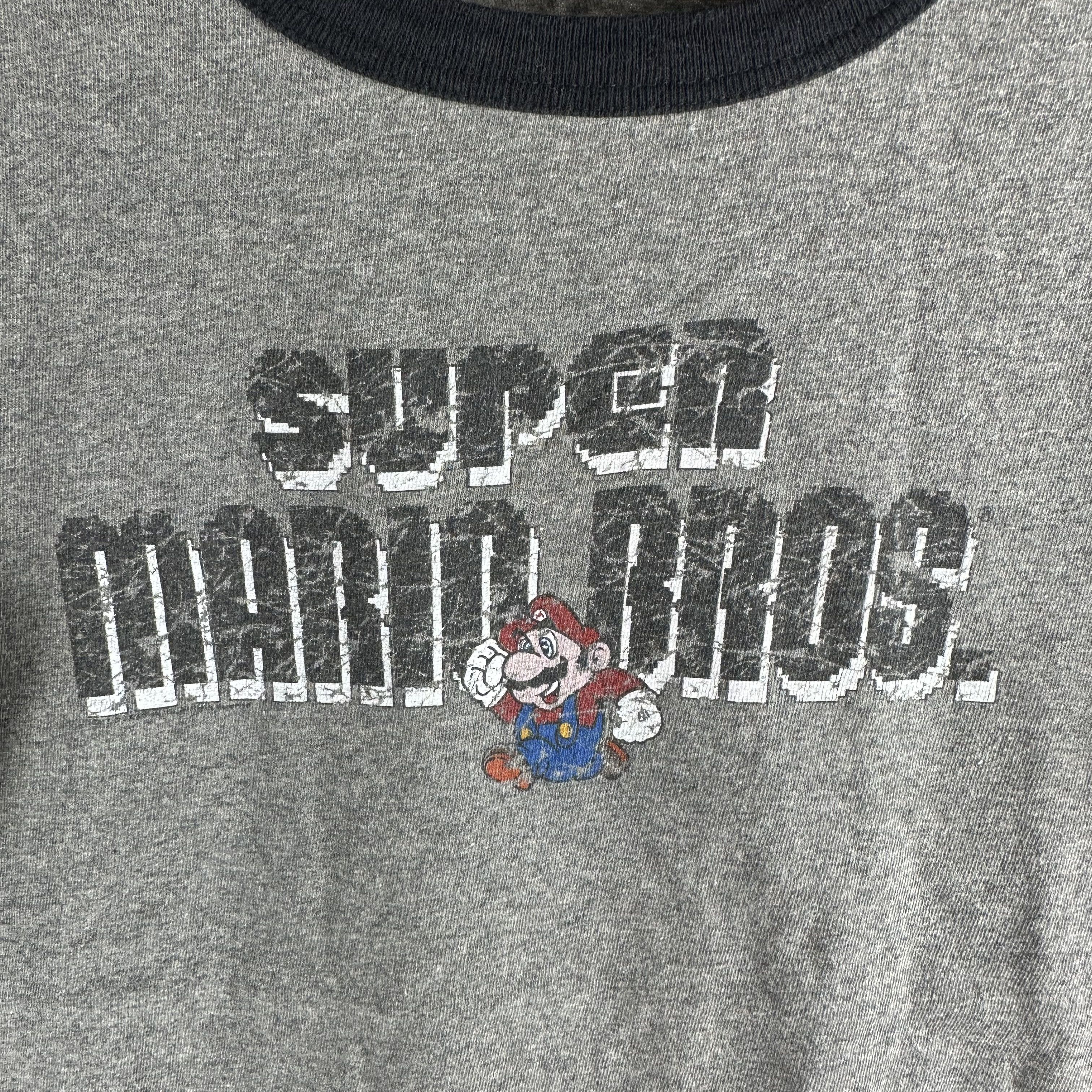 Vintage ​Vintage 90s Super Mario Bros Nintendo Promo Ringer T-shirt Size US M / EU 48-50 / 2 - 3 Thumbnail
