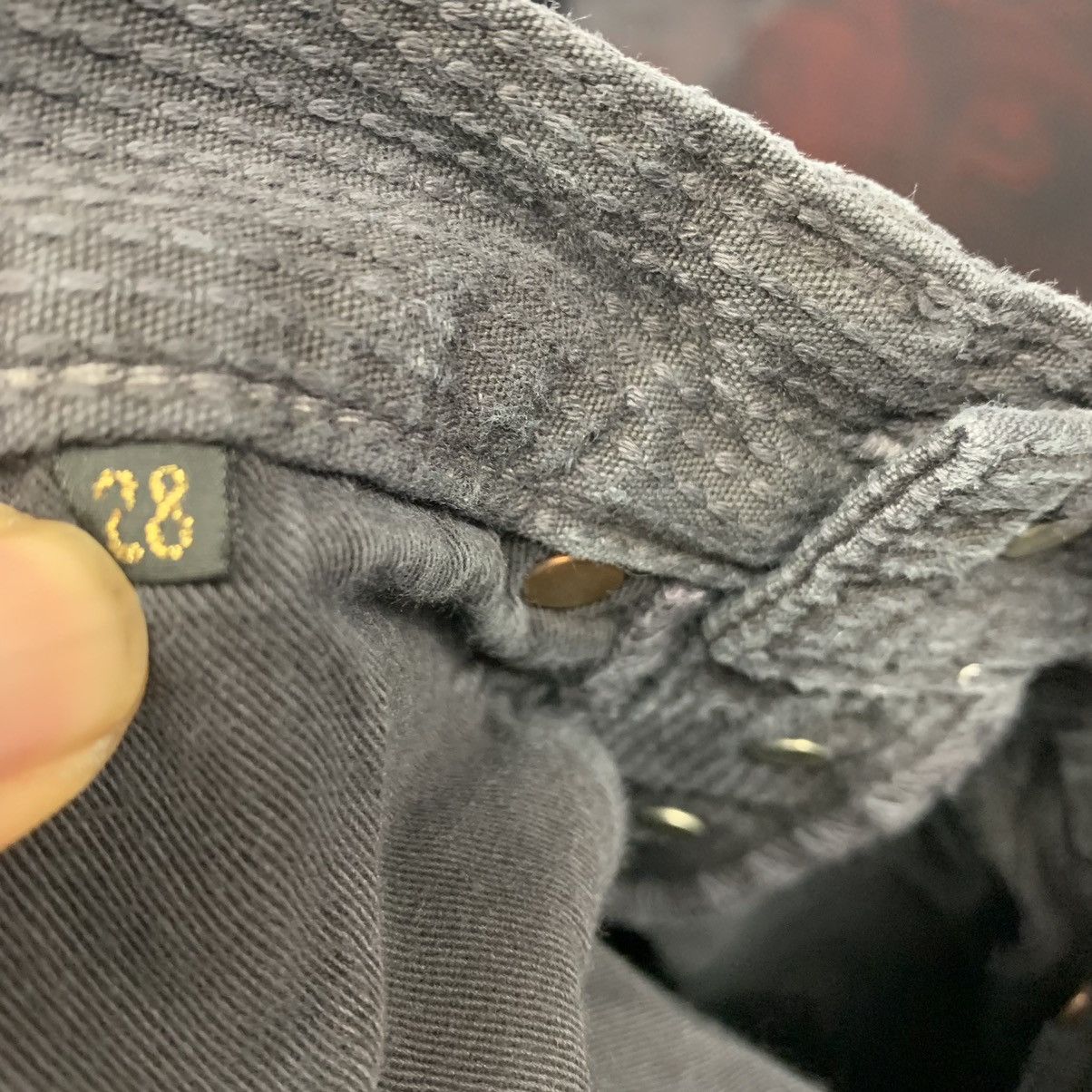 Kapital Kapital Denim Buckle Back Corduroy Pants Japan Boro Waist 28 Size US 28 / EU 44 - 15 Thumbnail