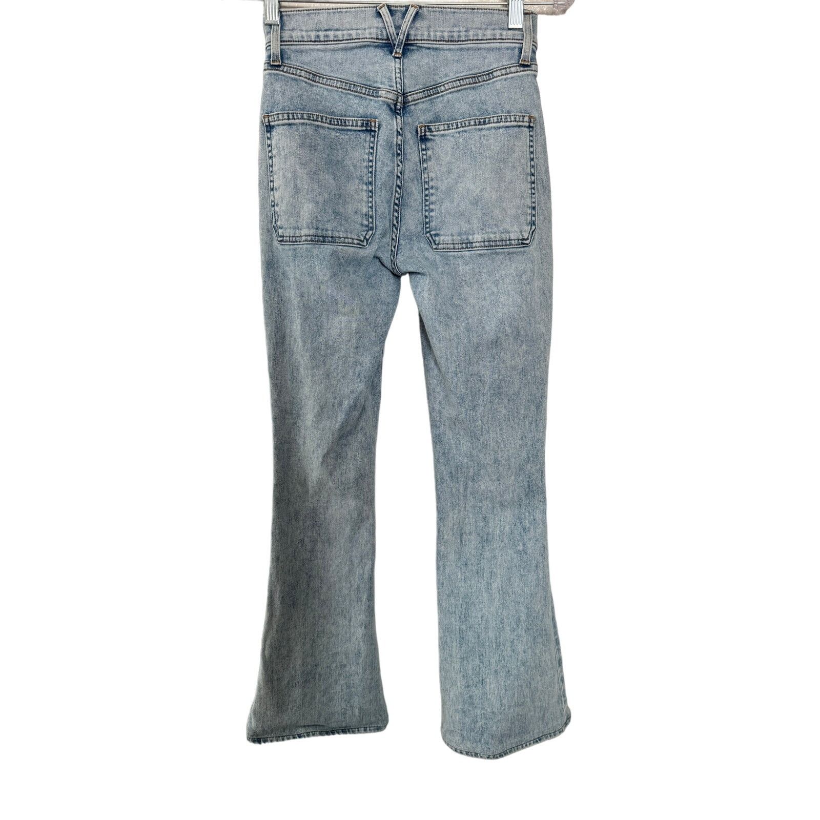 Veronica Beard Veronica Beard Florence High-rise Flared Jeans Acid-Wash Size 25" / US 0 / IT 36 - 4 Thumbnail