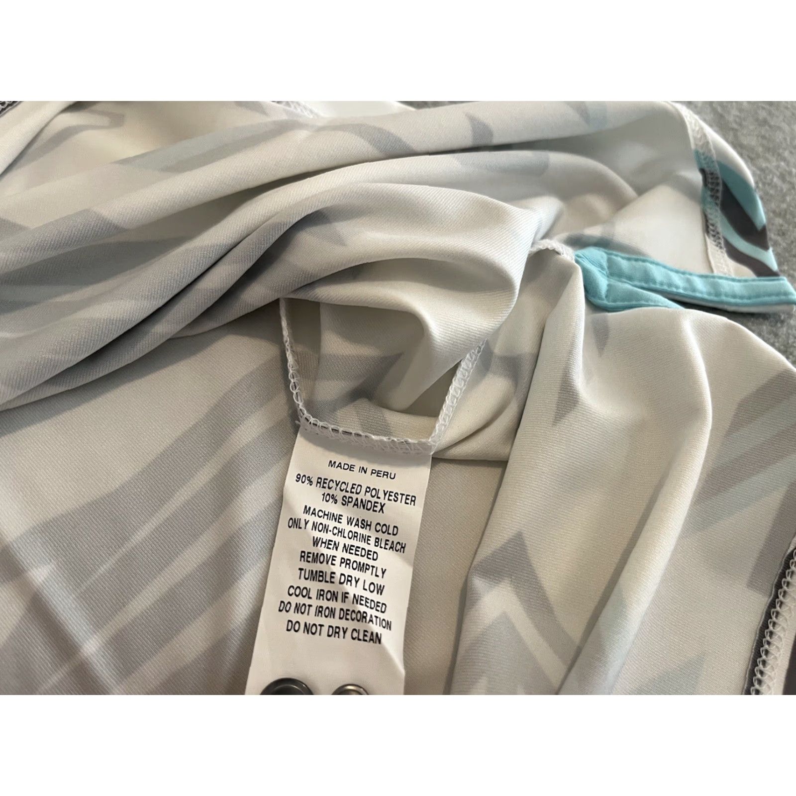 Vintage Greyson Polo Shirt Mens Large White NWT Geometric Pattern Golf Shirt Size US L / EU 52-54 / 3 - 3 Thumbnail