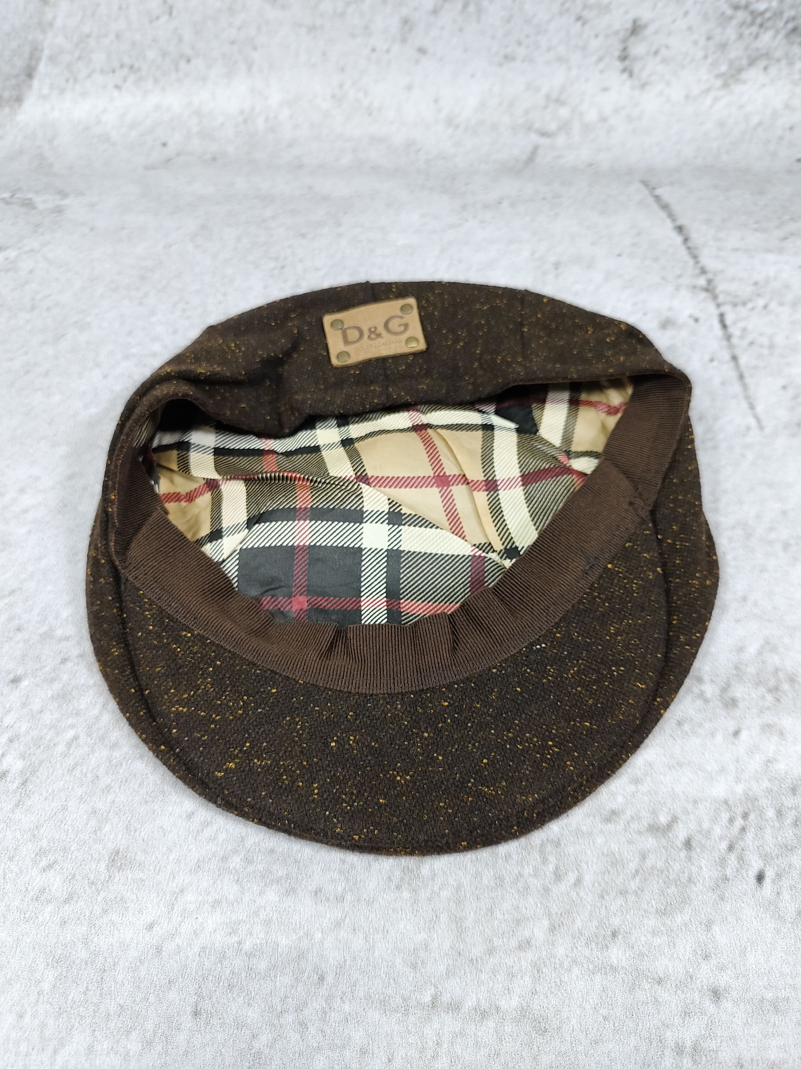 Dolce & Gabbana 2000s D&G- Wool Tweed Heritage Gatsby Style Newsboy Flatcap Size ONE SIZE - 6 Thumbnail