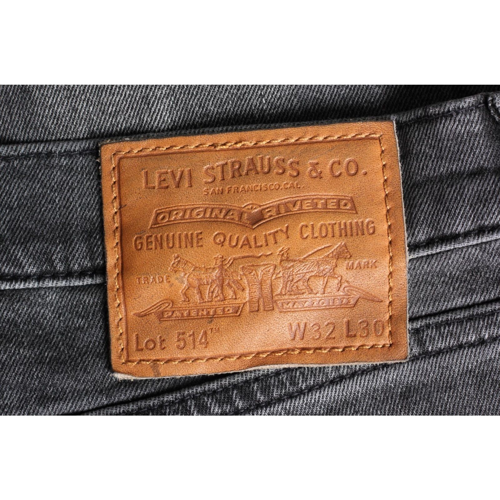 Levi's VINTAGE LEVI’S 514 Jeans Men 32x30 Straight Fit PREMIUM Big E Stretch DZ7760 Size US 32 / EU 48 - 2 Thumbnail