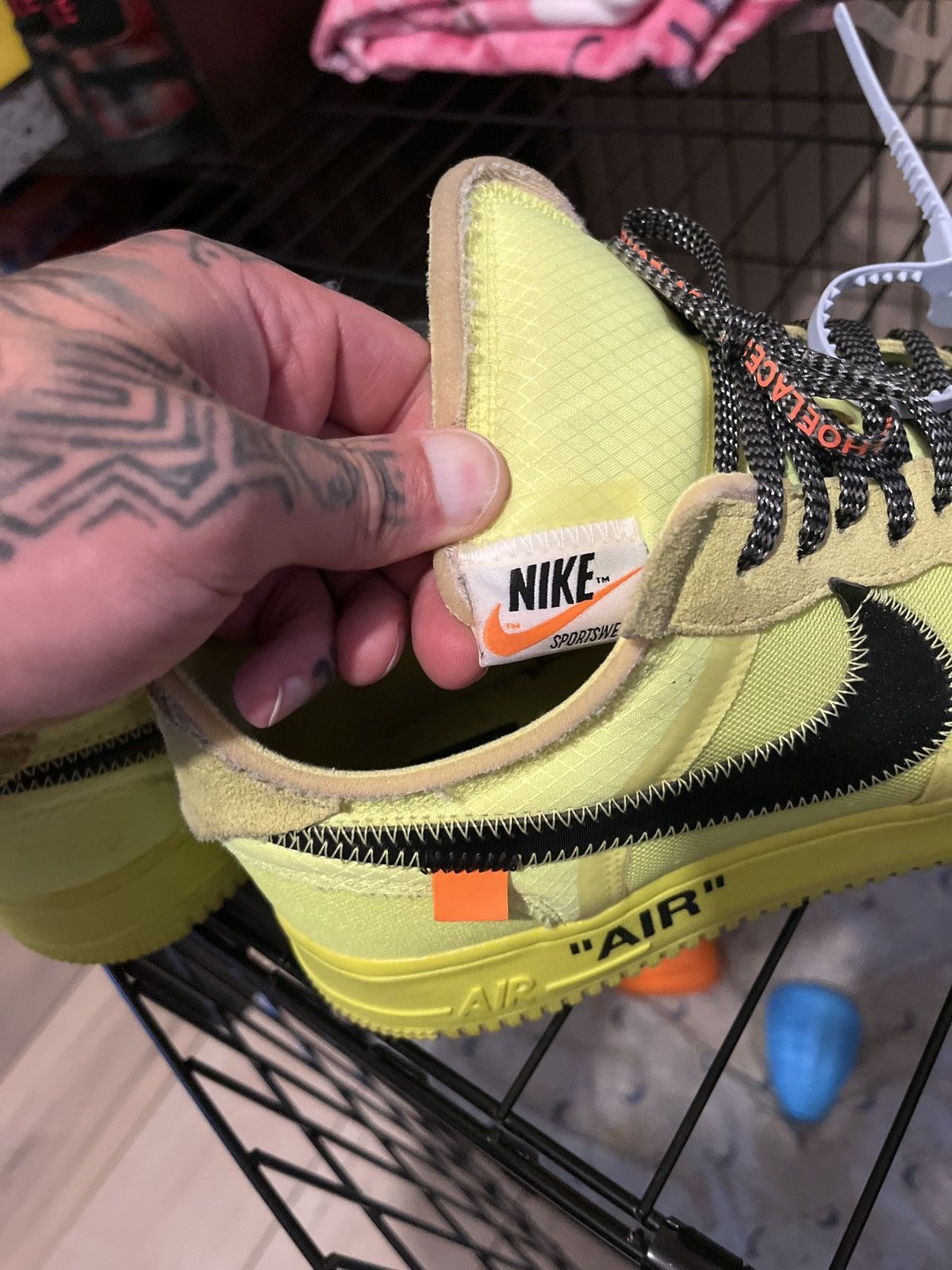 Nike × Off-White Air Force 1 Volts Off-Whites Size US 10.5 / EU 43-44 - 6 Thumbnail