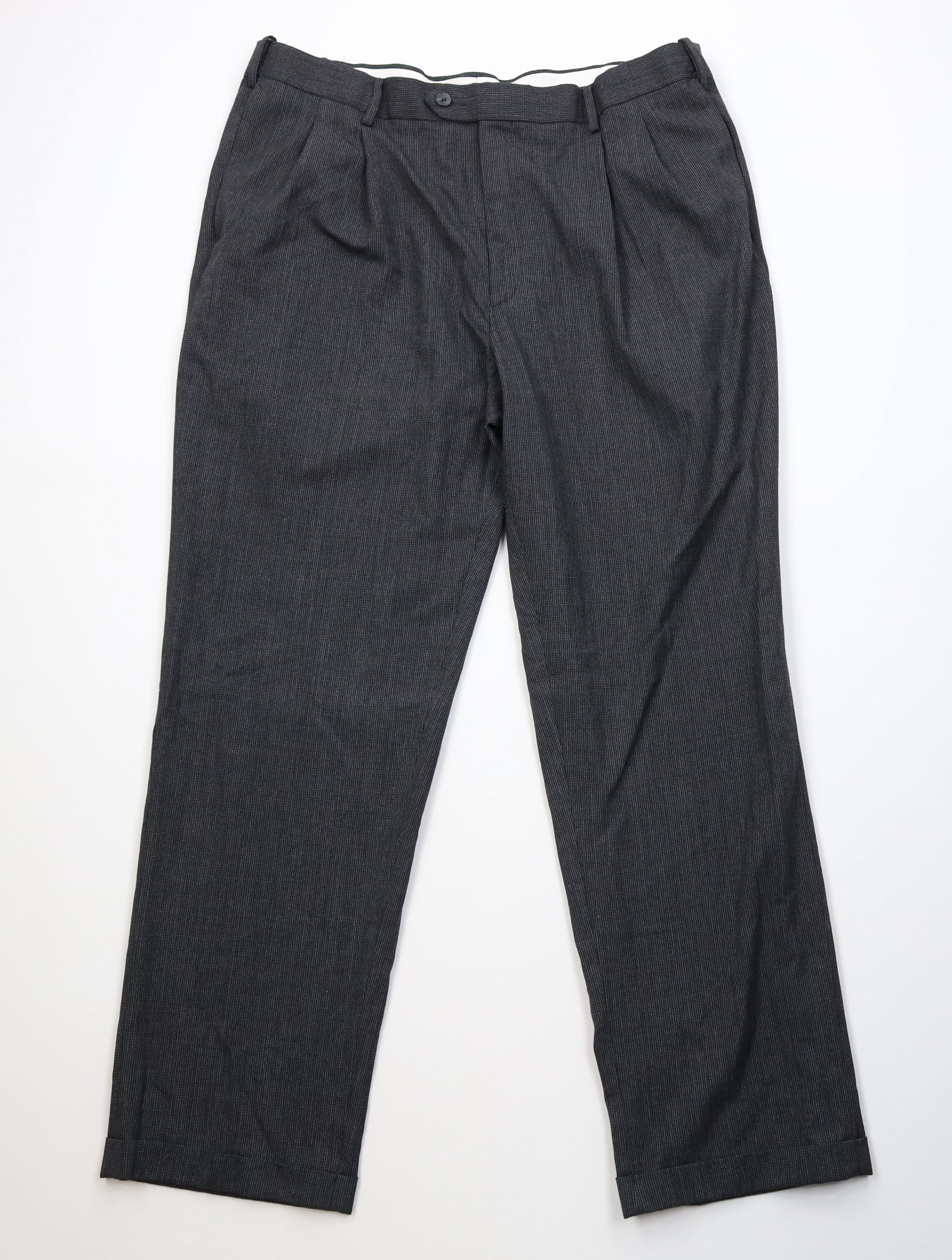 Vintage Vintage 90s Y2K Streetwear Knit Wide Leg Chino Pants Gray Size US 40 / EU 56 - 1 Thumbnail