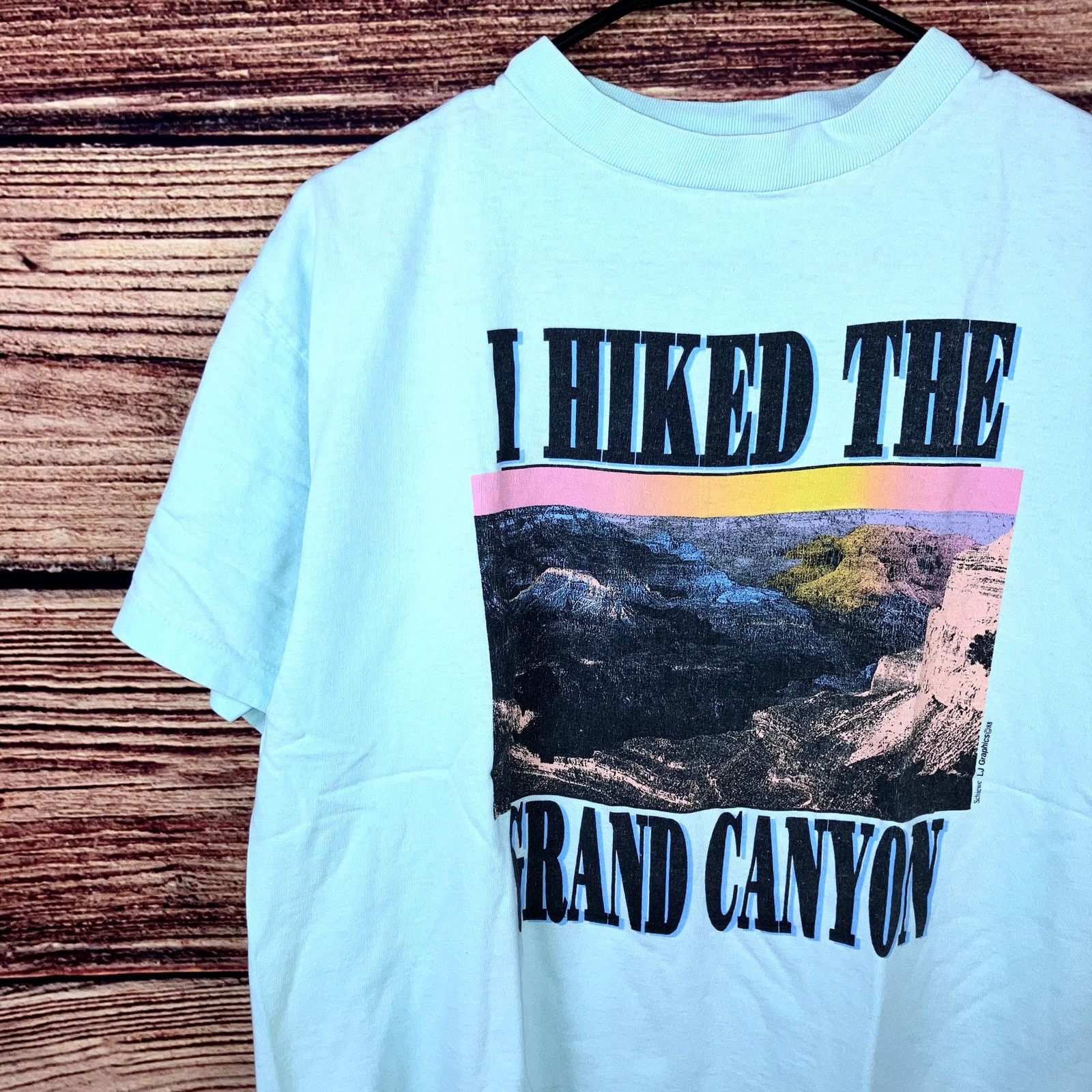 Vintage Vintage 1990s I Hiked The Grand Canyon Tourist T-shirt Size US L / EU 52-54 / 3 - 3 Thumbnail