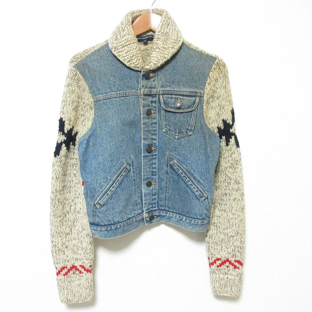 Ralph Lauren Ralph Lauren Ralph Lauren Sport Denim Knit Jacket Textile Outerwear DUTY FREE for USA Size ONE SIZE - 1 Thumbnail