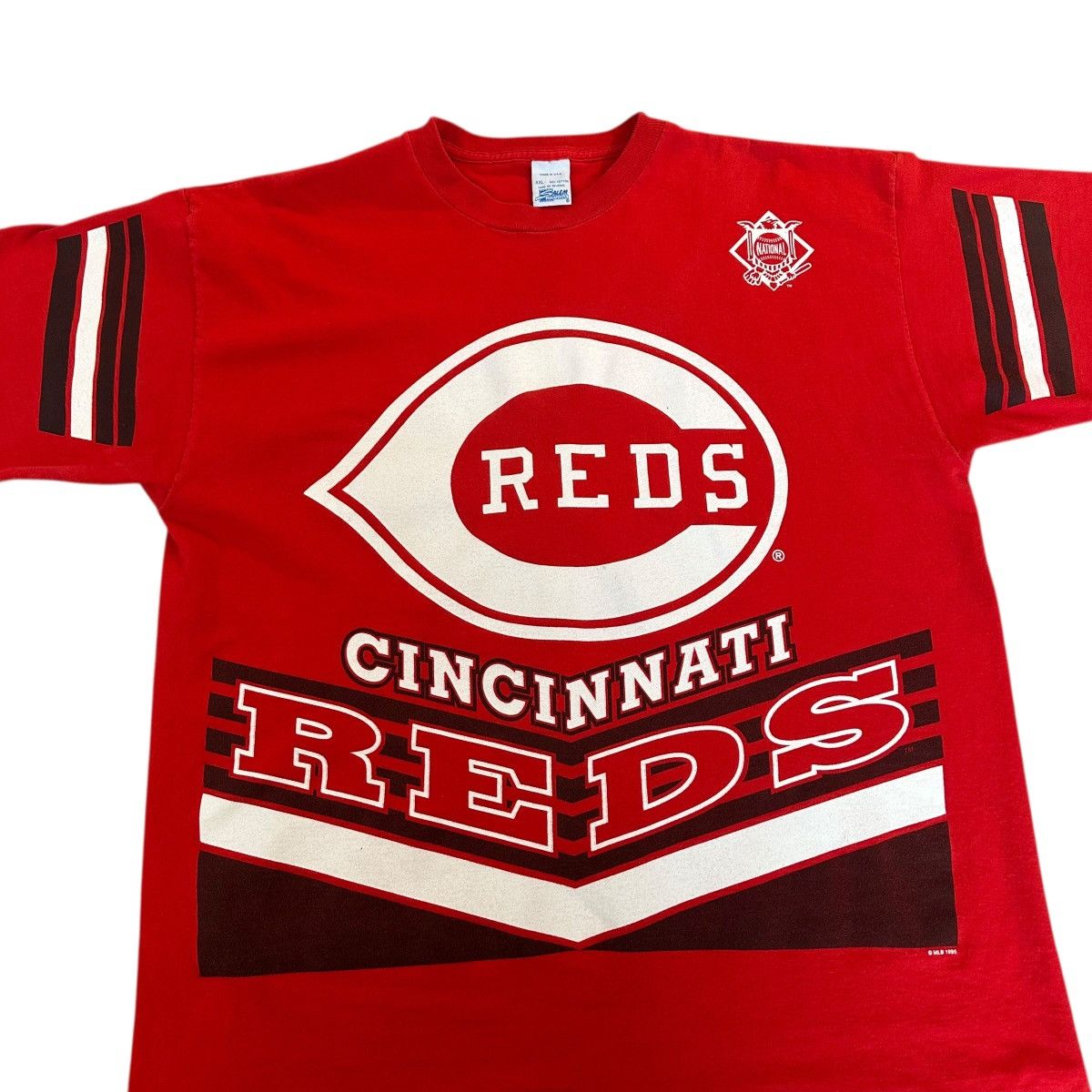 Salem Sportswear Vintage 1995 Cincinnati Reds MLB Salem Sports AOP shirt Size US XXL / EU 58 / 5 - 2 Thumbnail