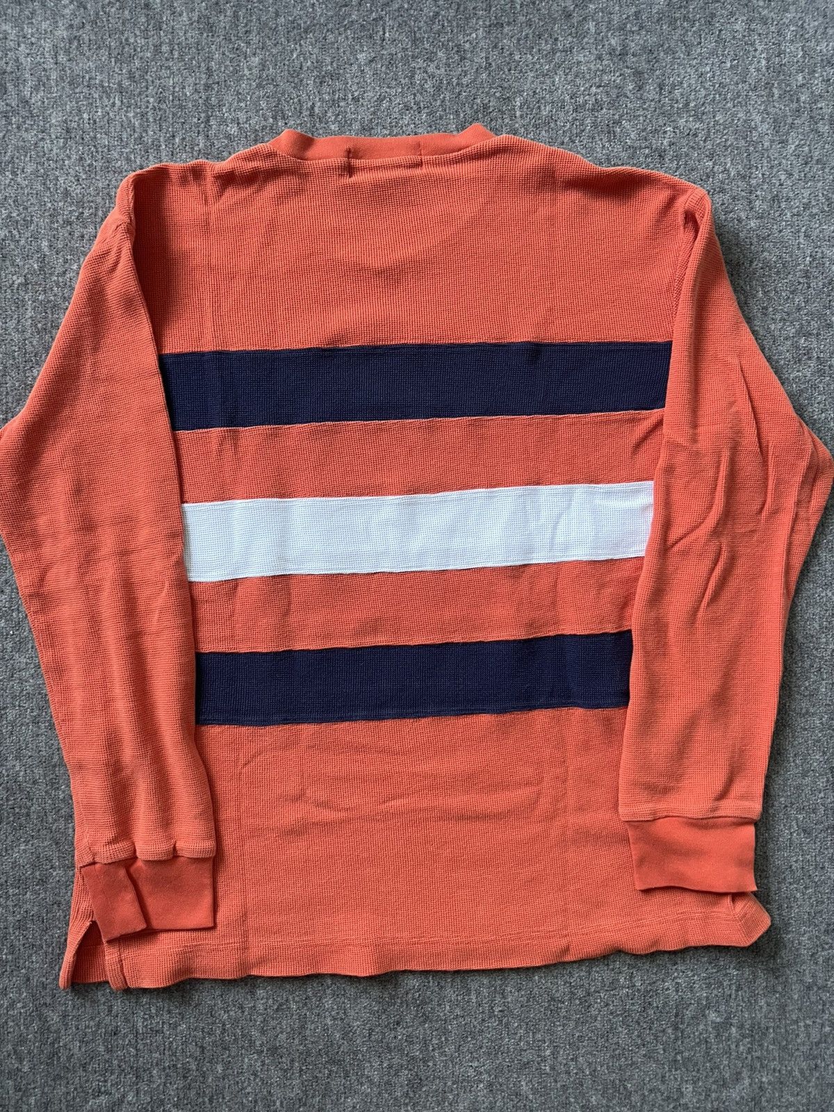 Polo Ralph Lauren × Vintage Vintage Striped Polo Sport Thermal Size US M / EU 48-50 / 2 - 3 Thumbnail