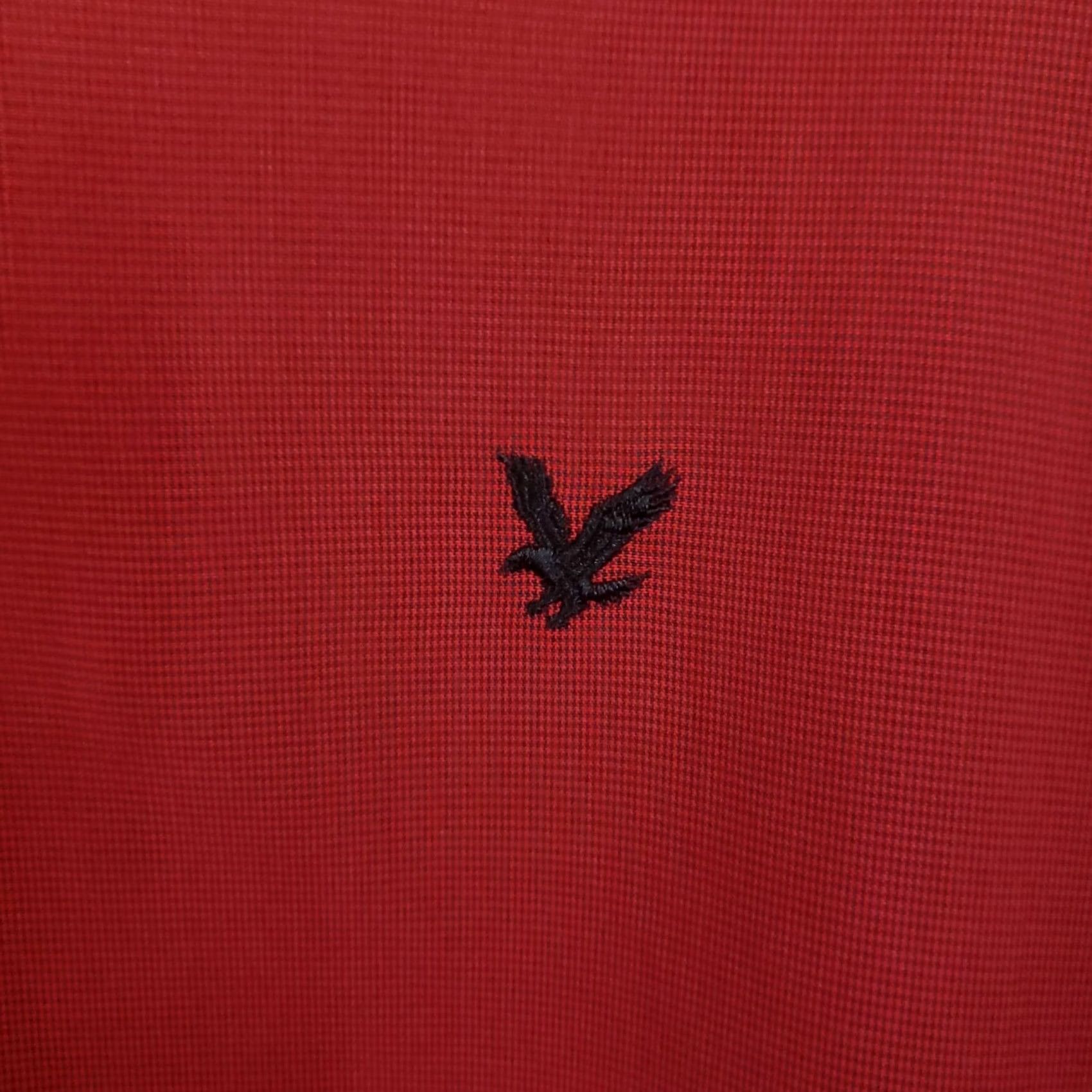 Lyle & Scott Lyle & Scott Scotland Mens Pullover V-Neck Red Zip Pockets Sweatshirt Sweater XL Size US XL / EU 56 / 4 - 5 Thumbnail