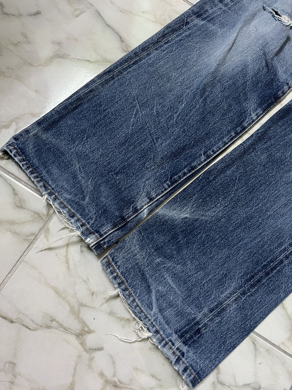Levi's × Levi's Vintage Clothing 💥Vintage 90’s💥Levis Big E 501 XX Distress Selvedge Jean Size US 28 / EU 44 - 3 Thumbnail
