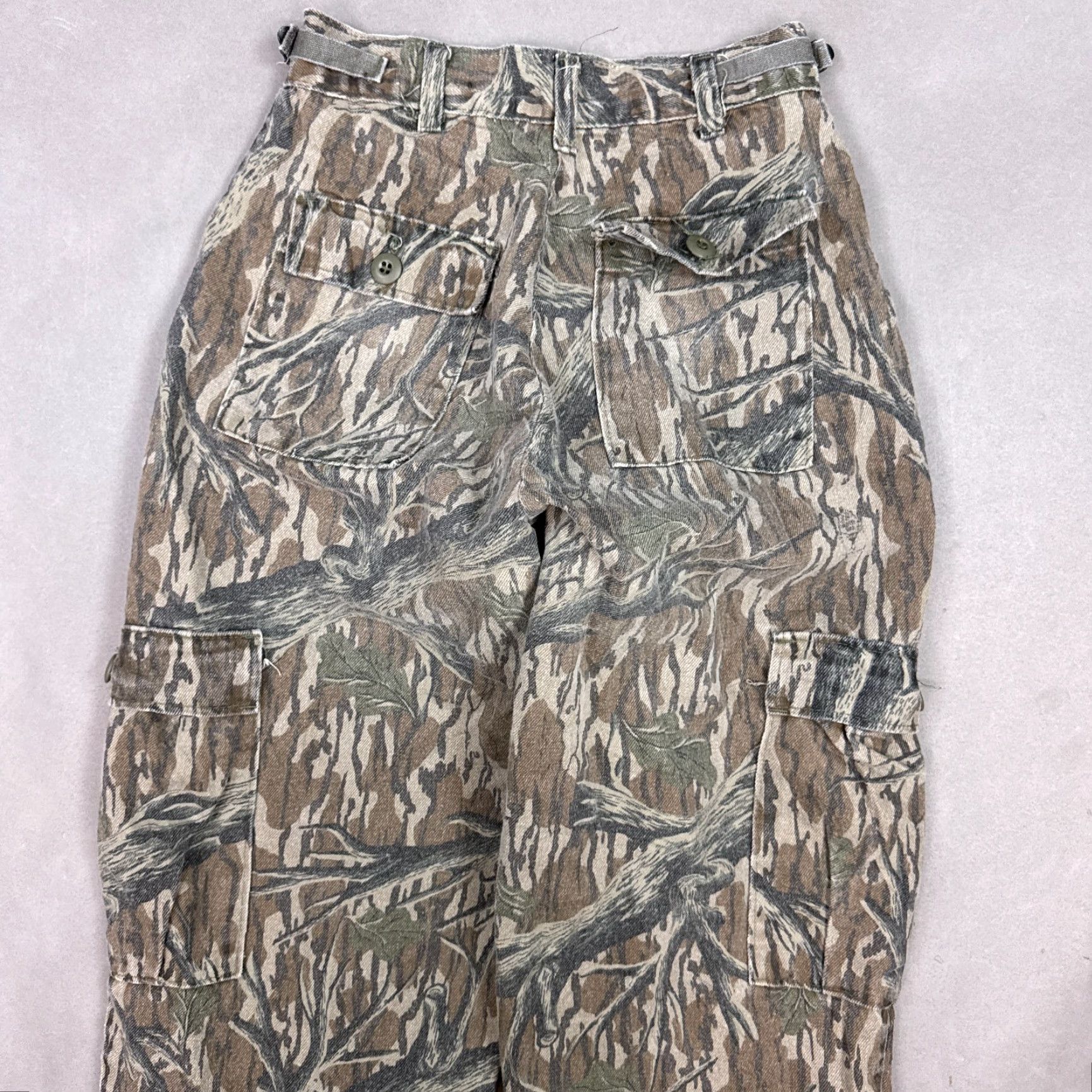 Vintage VINTAGE Mossy Oak Pants Mens 26x30 Cargo Denim Hunting Camo Streetwear Size US 29 - 4 Thumbnail