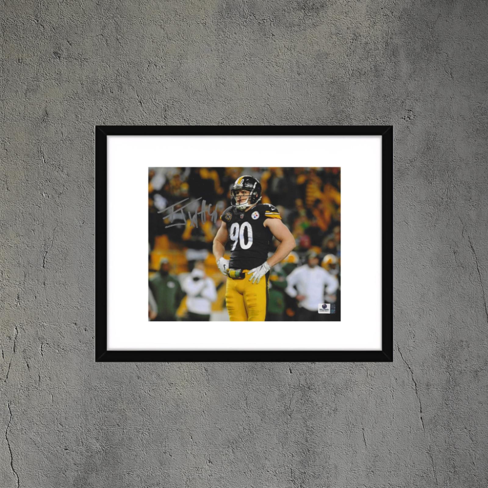 Other T.J. Watt Pittsburgh Steelers Signed 8x10 Photo coa W/Frame Size ONE SIZE - 1 Thumbnail