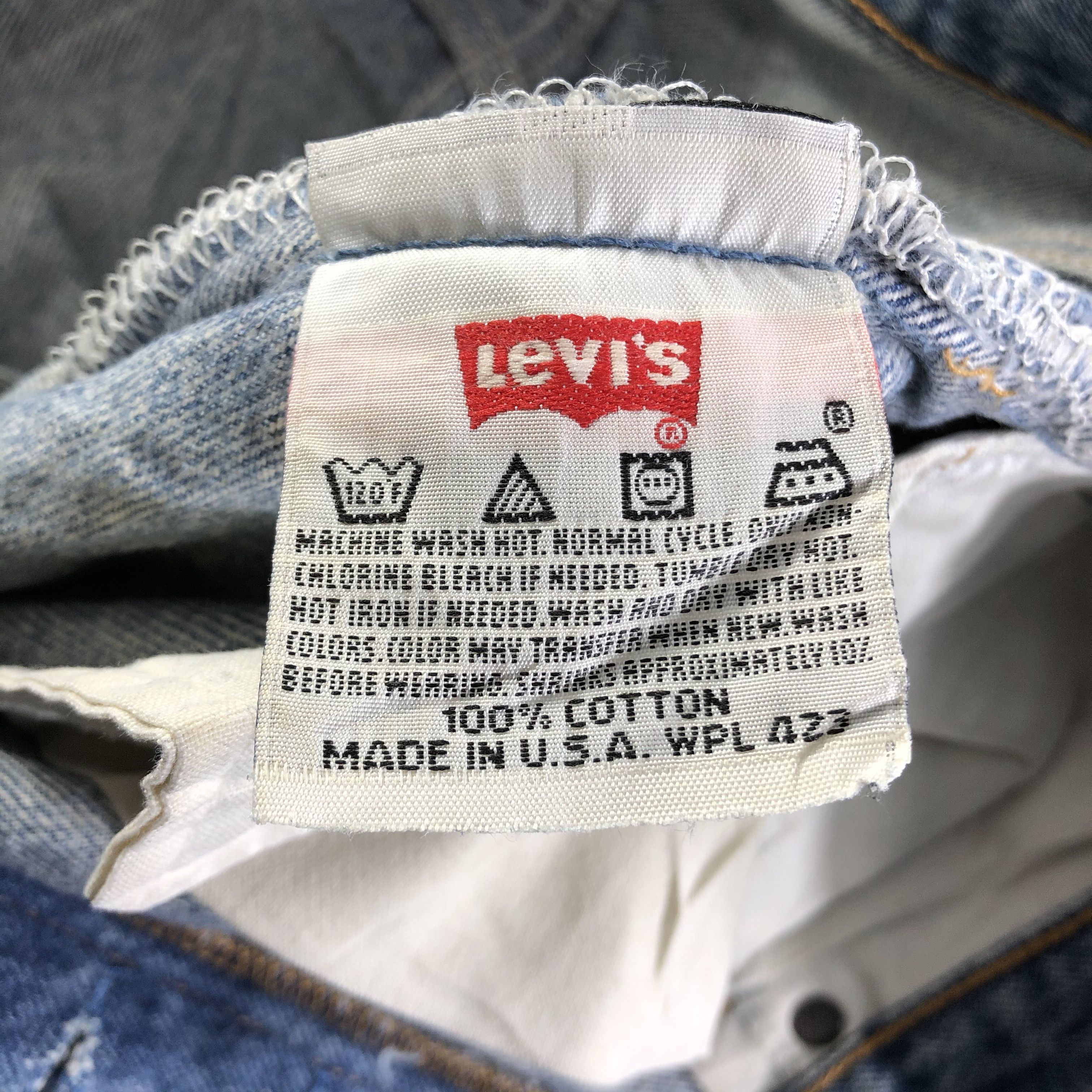 Levi's Vintage 90s Levis 501 Jeans-J3841 Size US 30 / EU 46 - 12 Thumbnail