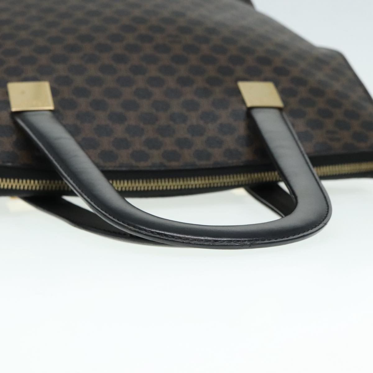 Celine CELINE Macadam Canvas Hand Bag Pvc Black Size ONE SIZE - 7 Thumbnail