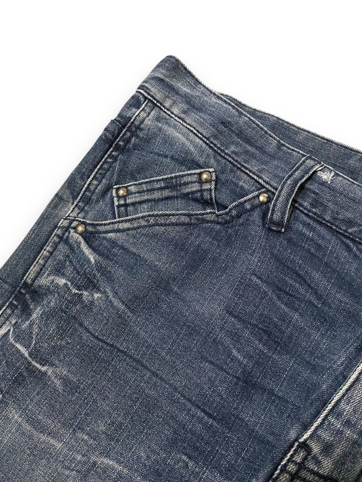 Japanese Brand × Le Grande Bleu (L.G.B.) × semanticdesign Japan Semantic Design Lightning Bleached Pattern Jeans Denim Size US 36 / EU 52 - 5 Thumbnail