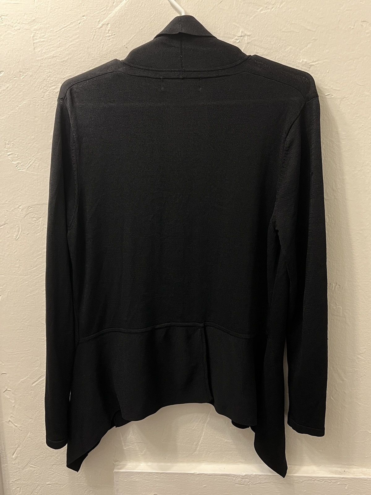Calvin Klein Calvin Klein Black Open-Front Asymmetrical Cardigan Size XL / US 12-14 / IT 48-50 - 8 Thumbnail