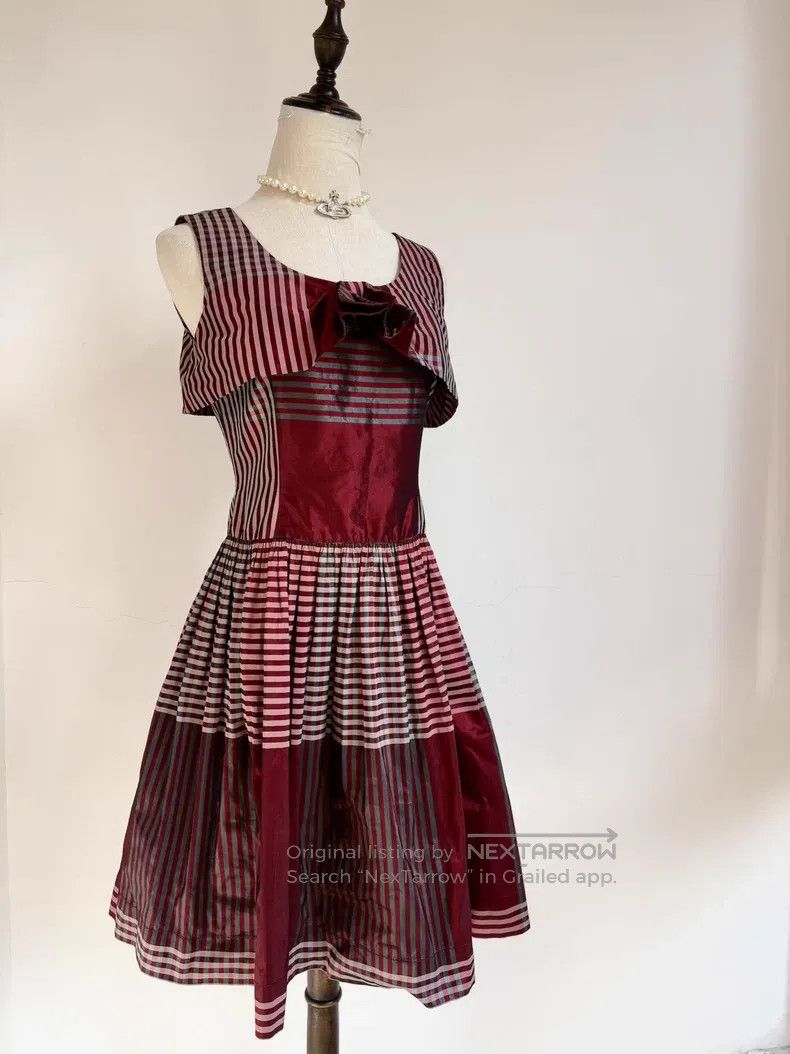 Vivienne Westwood Vivienne Westwood Red Plaid Patchwork Dress Evening Dress Size S / US 4 / IT 40 - 6 Thumbnail