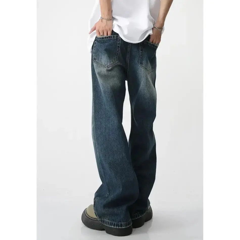Japanese Brand Retro loose wide leg jeans Size US 32 / EU 48 - 2 Thumbnail