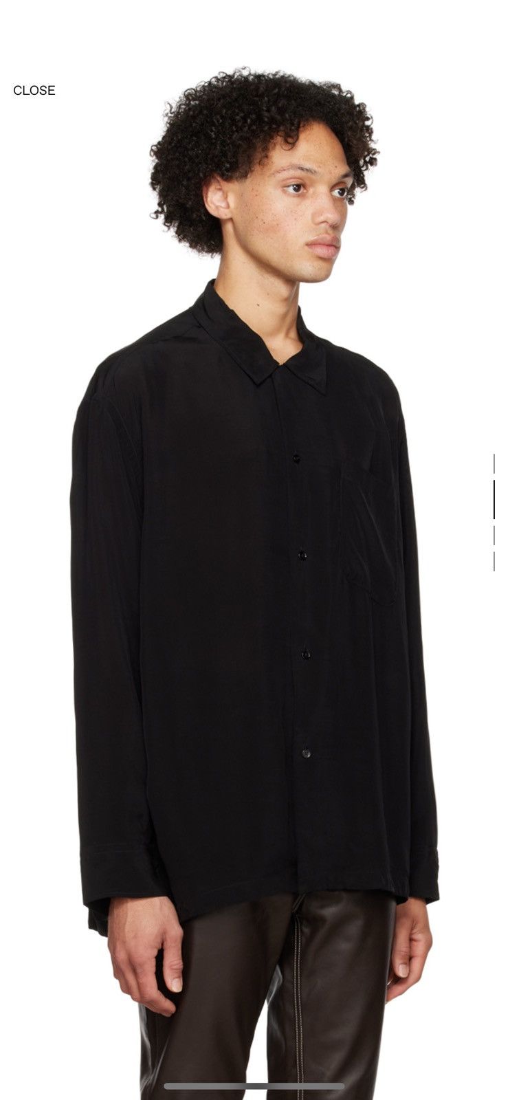 CMMN SWDN Black Arlo Shirt Size US XL / EU 56 / 4 - 3 Thumbnail
