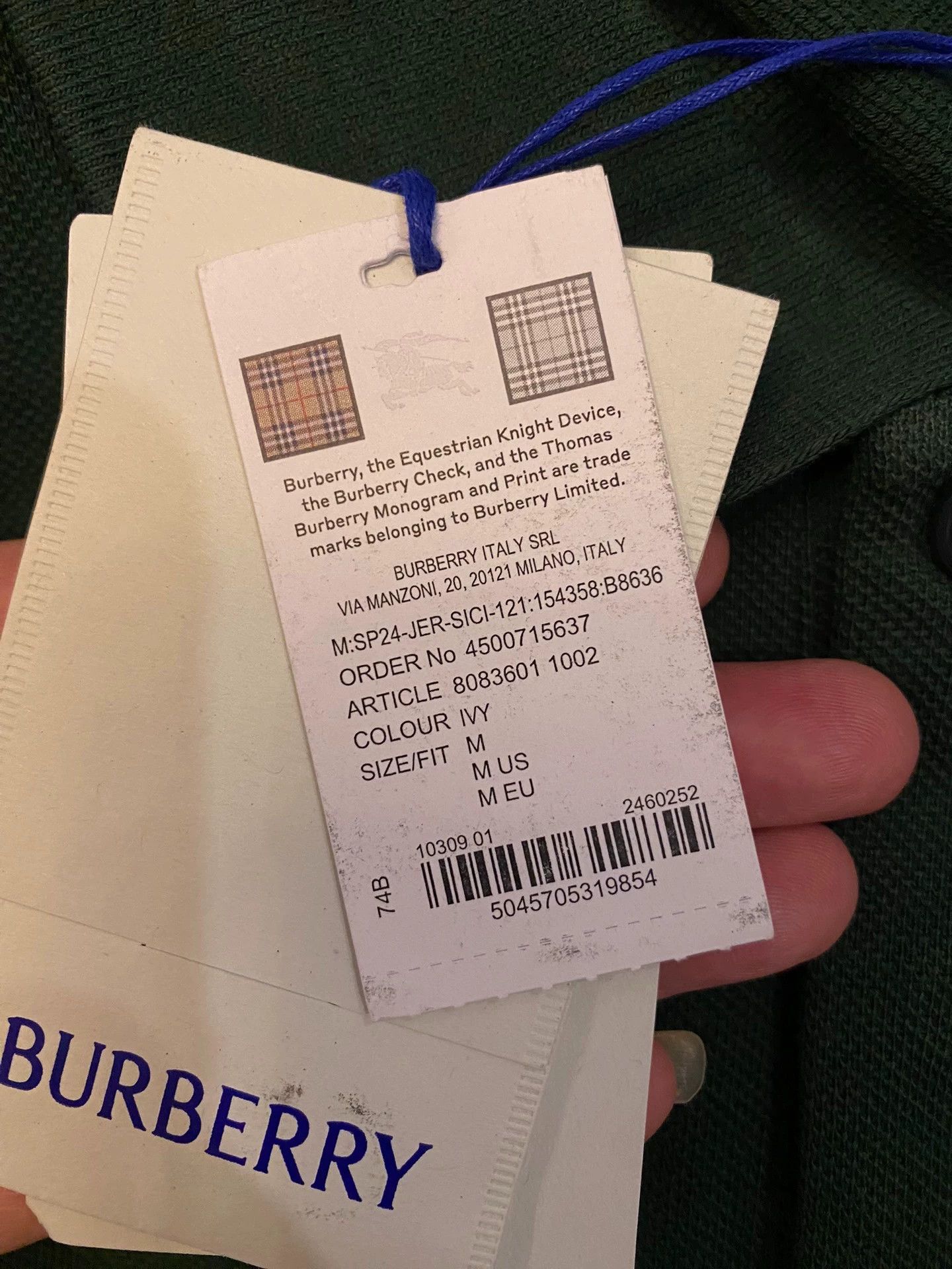 Burberry Burberry Polo Short Sleeve M Mother-of-Pearl Buttons Size US M / EU 48-50 / 2 - 8 Thumbnail