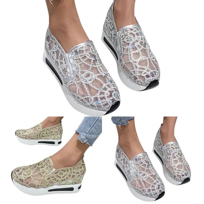 The Unbranded Brand Shoes for Womens Breathable Glitter Casual Shoes 41 US-Sz 9 Size US 9 / IT 39 - 4 Thumbnail